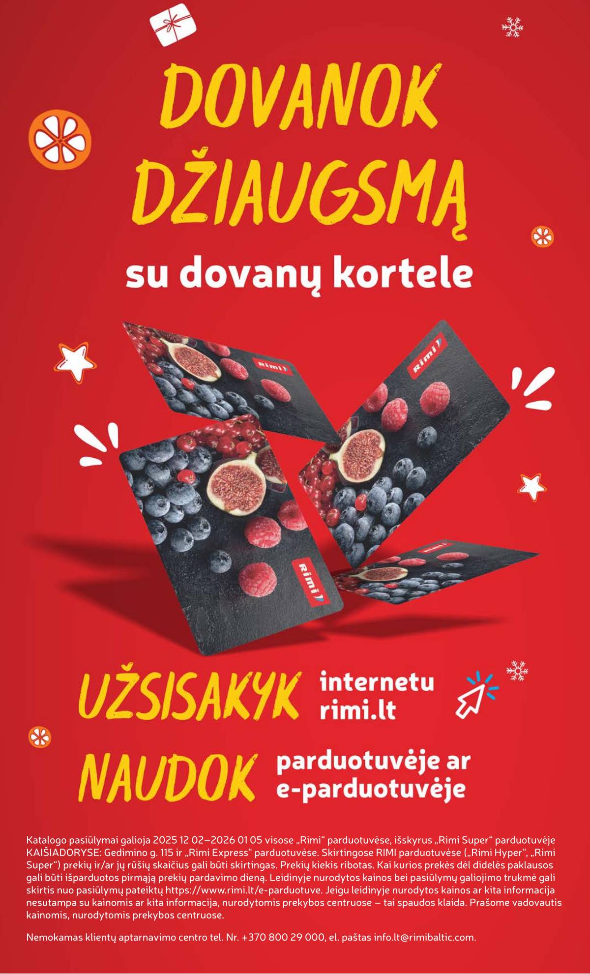 Rimi - Žiemos ŠVENČIŲ maisto prekių katalogas 2025 68 puslapis