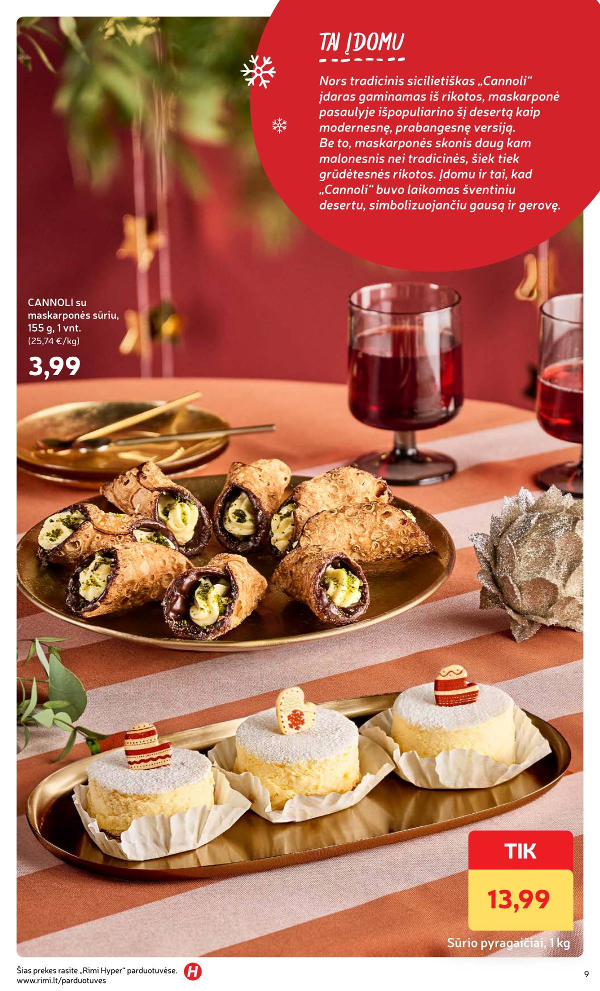 Rimi - Žiemos ŠVENČIŲ maisto prekių katalogas 2025 9 puslapis