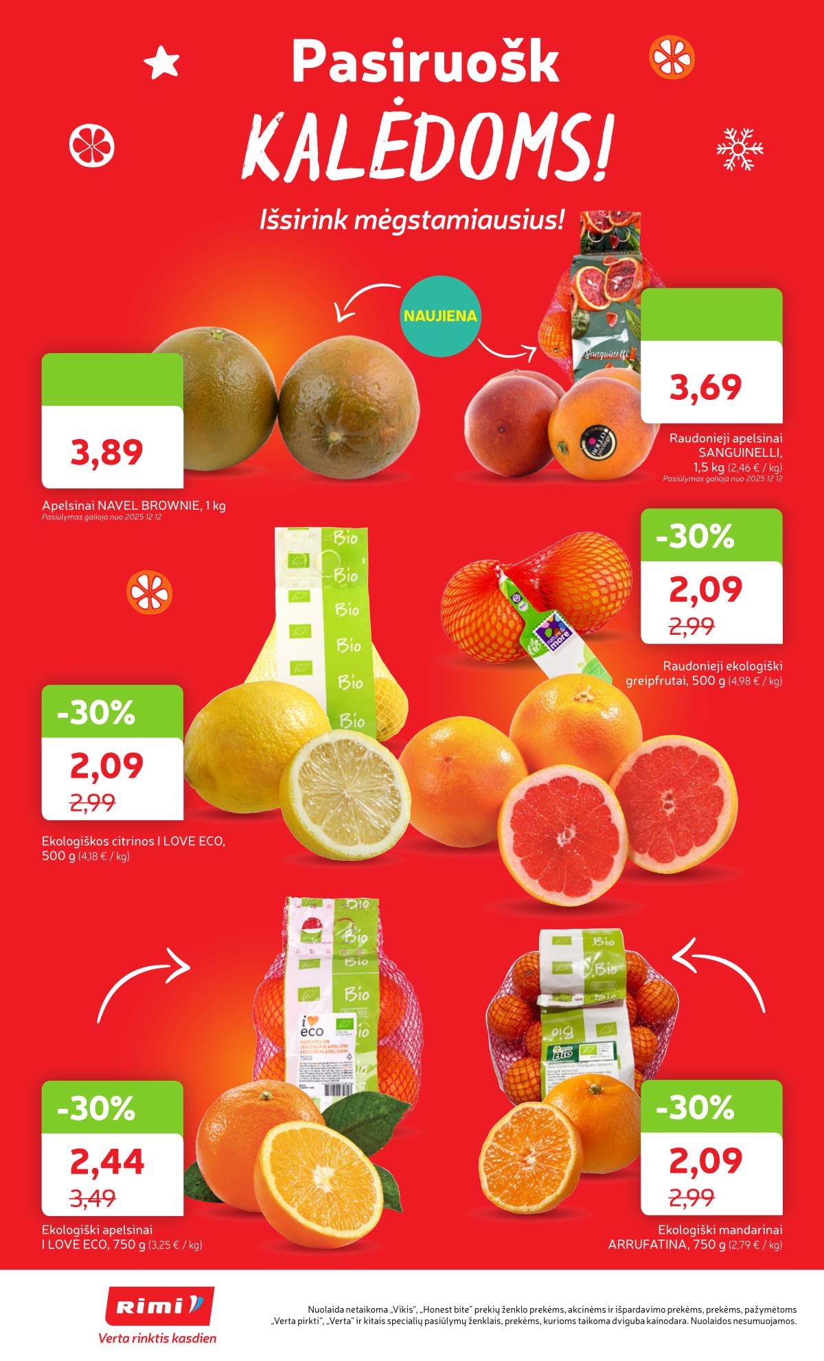 Rimi - RIMI Savaitinis akcijų leidinys | 2025-12-09 - 2025-12-15 14 puslapis