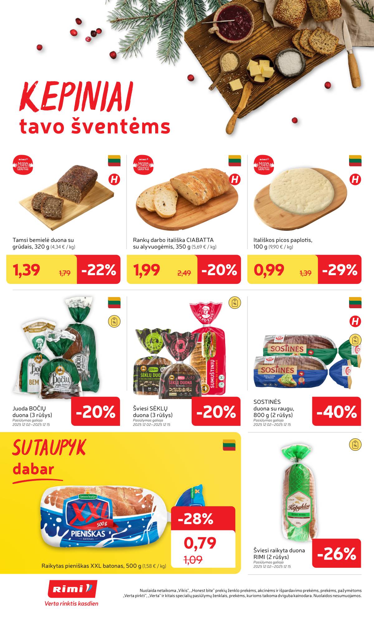 Rimi - RIMI Savaitinis akcijų leidinys | 2025-12-09 - 2025-12-15 26 puslapis