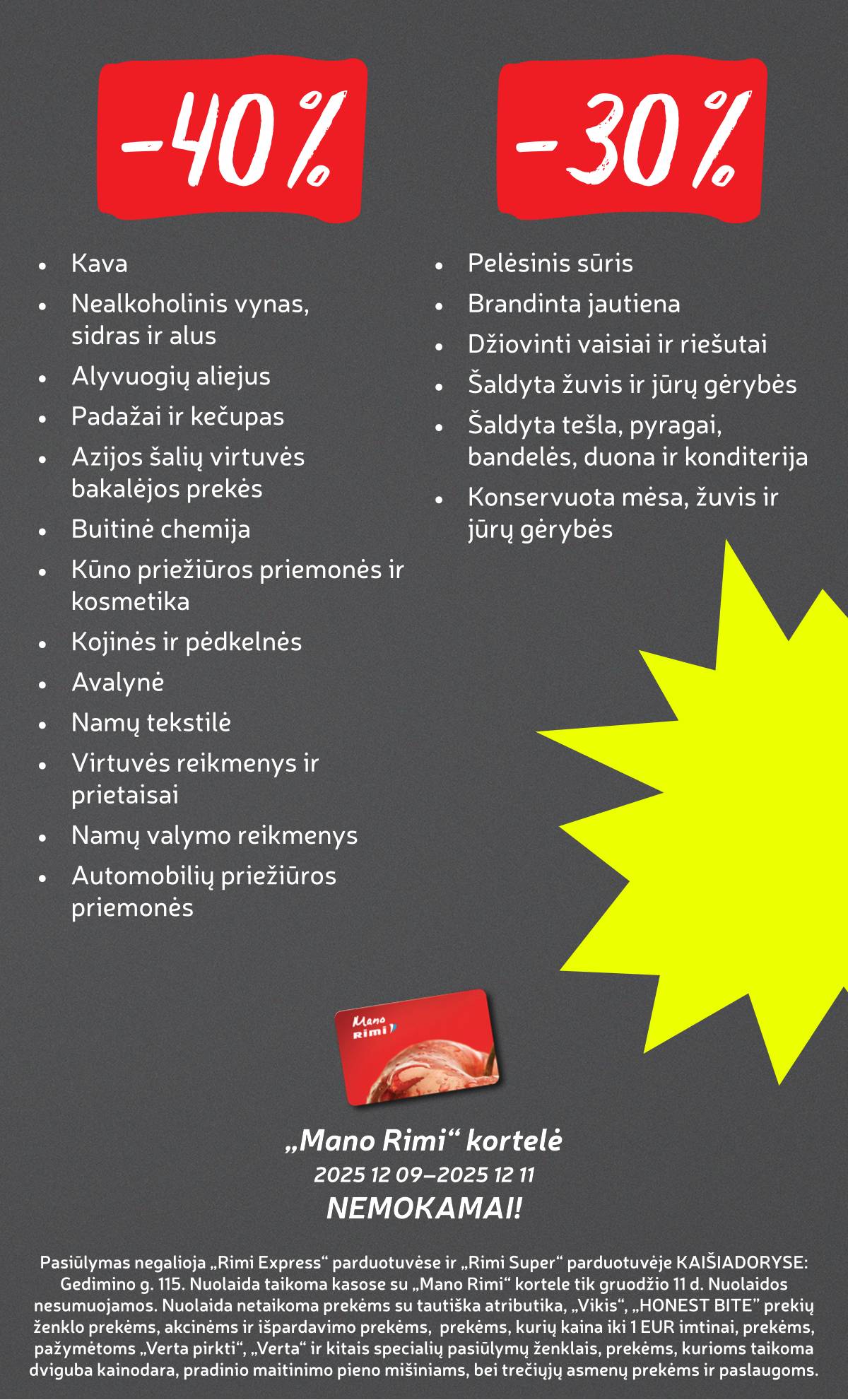 Rimi - RIMI Savaitinis akcijų leidinys | 2025-12-09 - 2025-12-15 3 puslapis