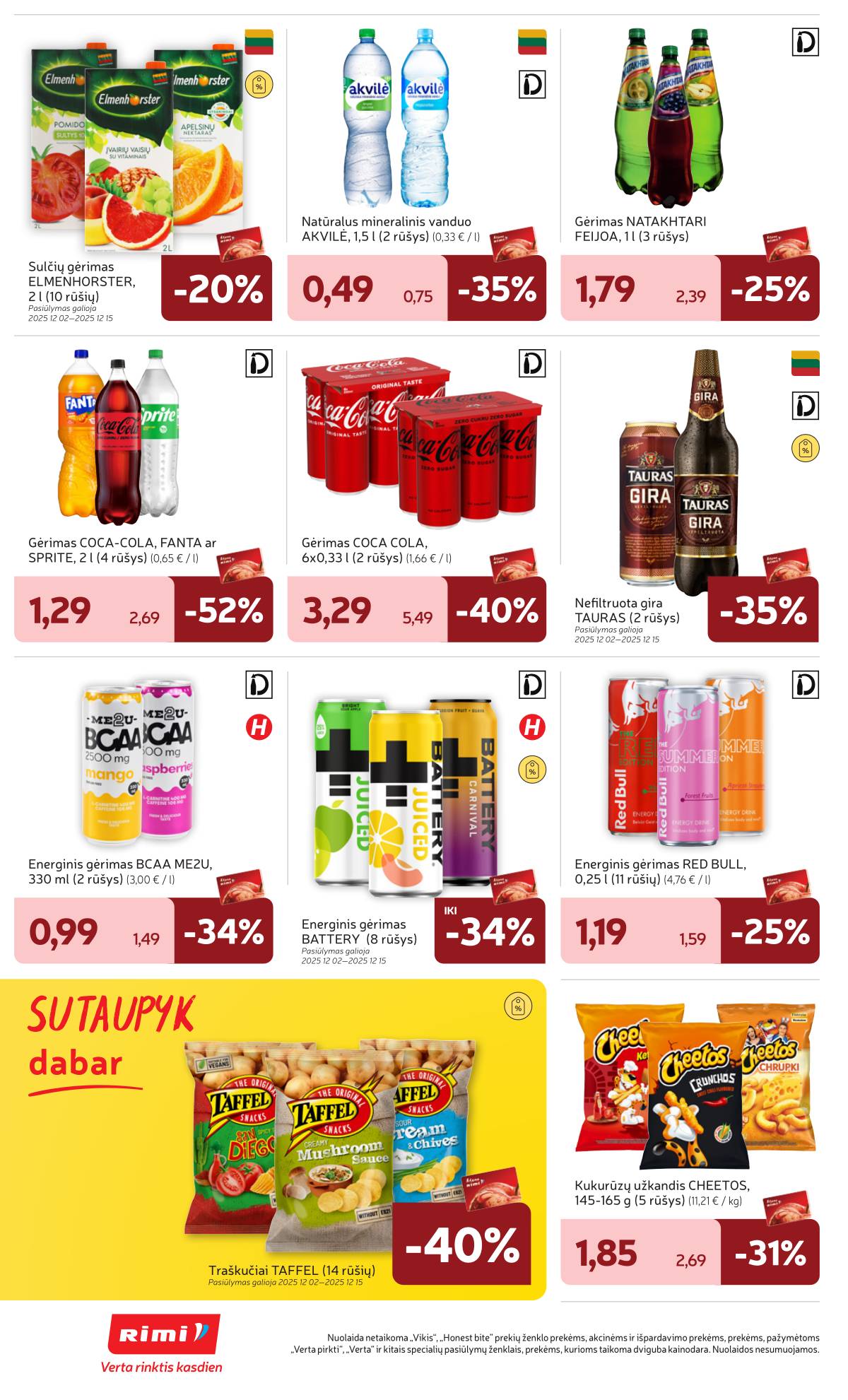 Rimi - RIMI Savaitinis akcijų leidinys | 2025-12-09 - 2025-12-15 38 puslapis