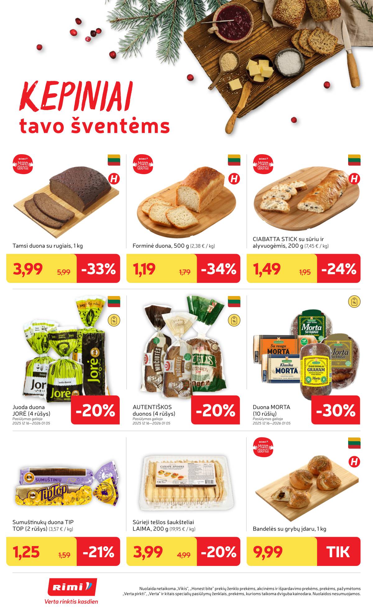 Rimi - RIMI Savaitinis akcijų leidinys Nr. 51-52 | 2025-12-16 - 2025-12-28 12 puslapis