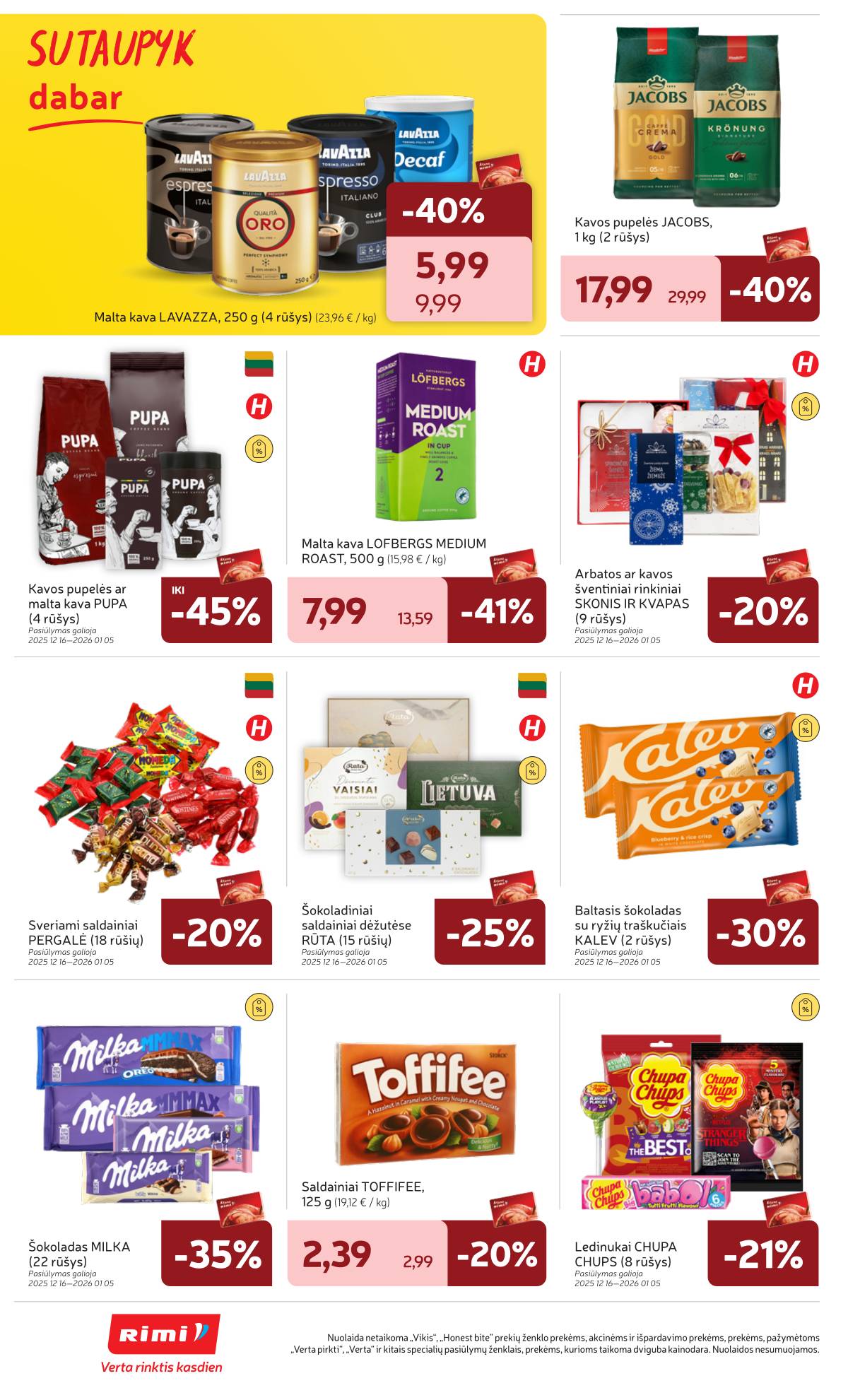 Rimi - RIMI Savaitinis akcijų leidinys Nr. 51-52 | 2025-12-16 - 2025-12-28 24 puslapis