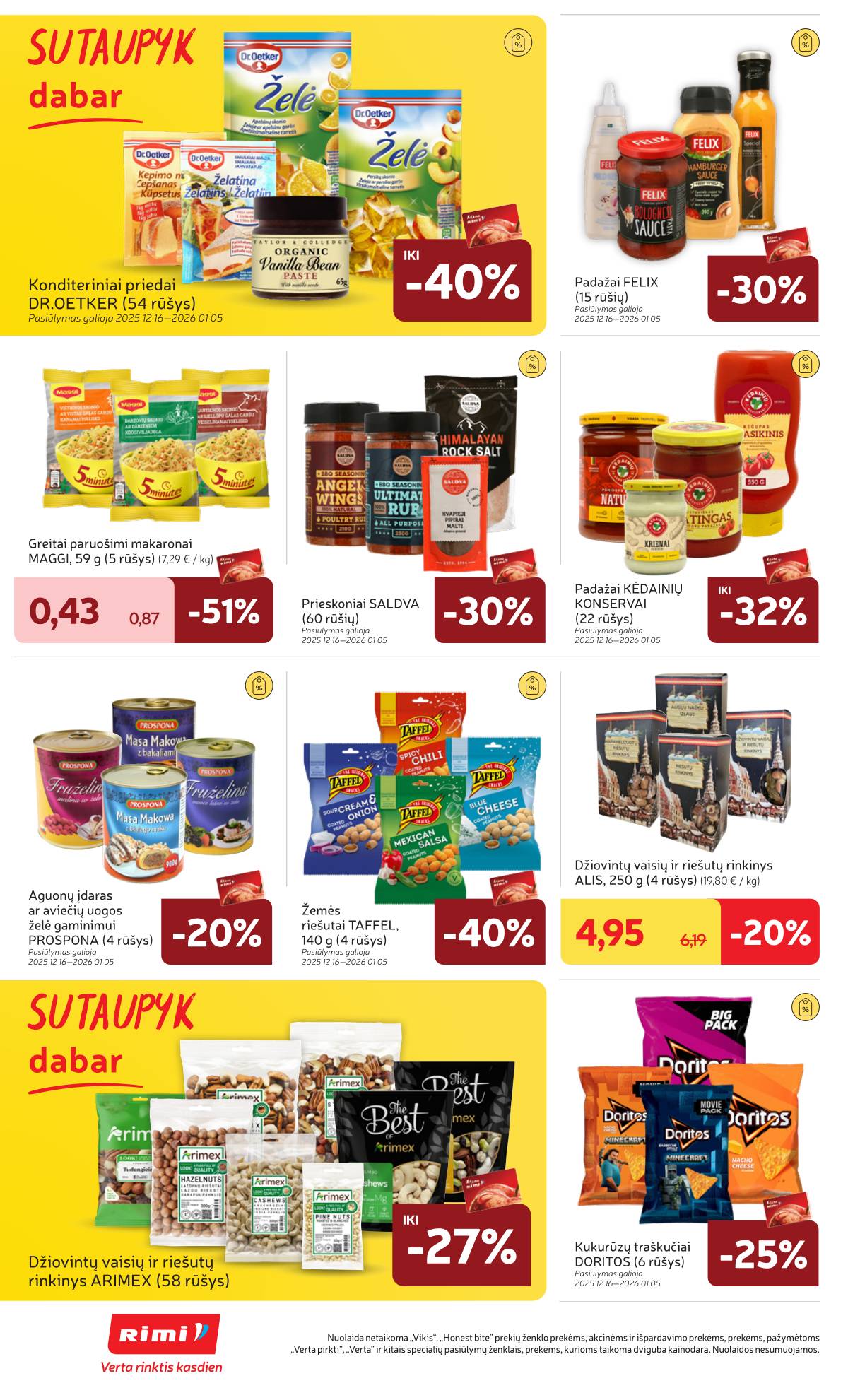 Rimi - RIMI Savaitinis akcijų leidinys Nr. 51-52 | 2025-12-16 - 2025-12-28 26 puslapis