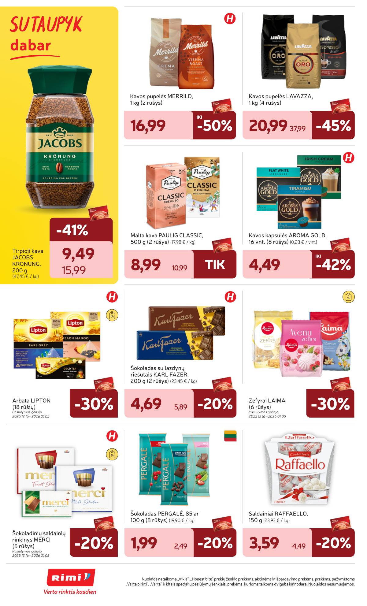 Rimi - RIMI Savaitinis akcijų leidinys Nr. 01 | 2025-12-29 - 2026-01-05 18 puslapis