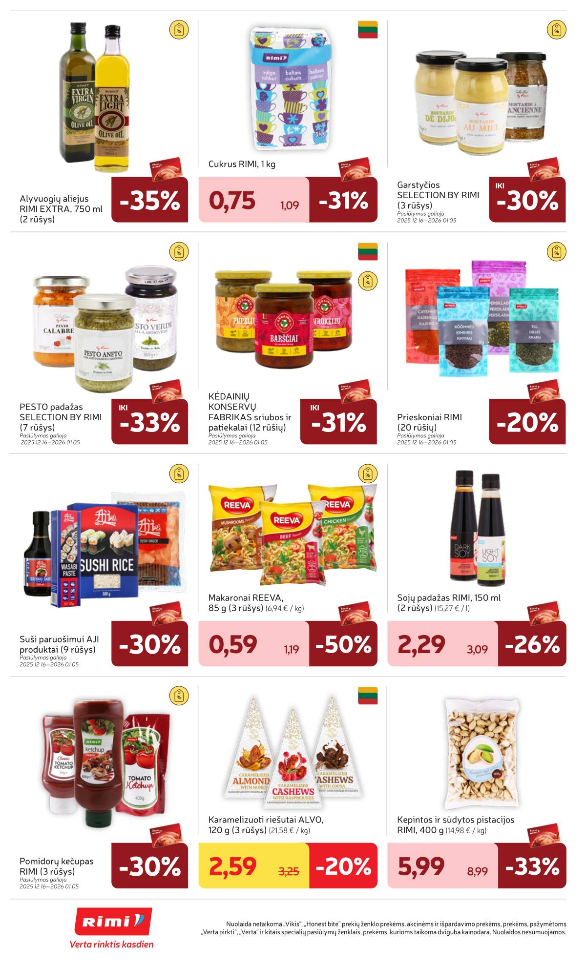 Rimi - RIMI Savaitinis akcijų leidinys Nr. 01 | 2025-12-29 - 2026-01-05 20 puslapis