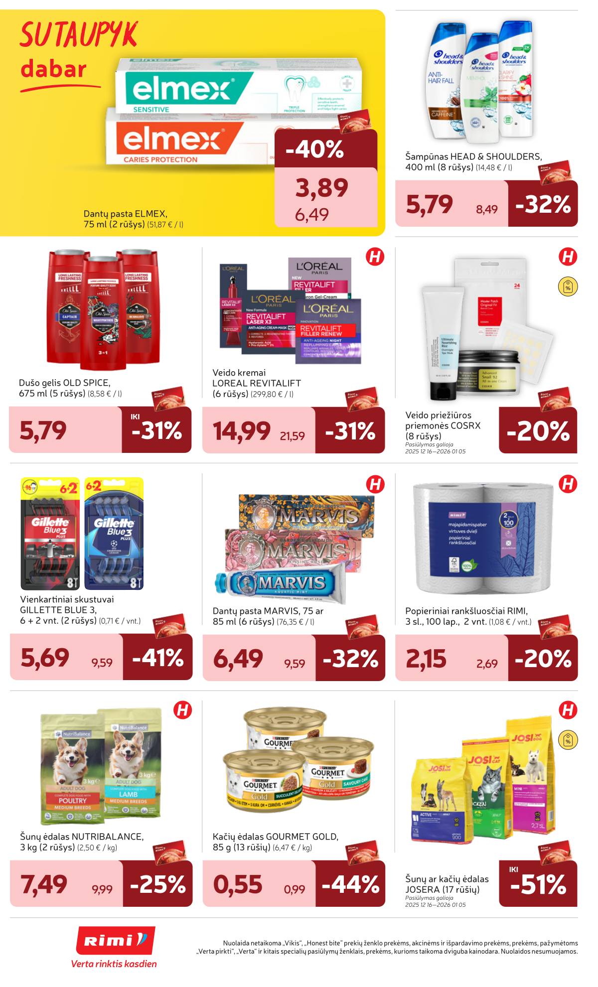 Rimi - RIMI Savaitinis akcijų leidinys Nr. 01 | 2025-12-29 - 2026-01-05 22 puslapis