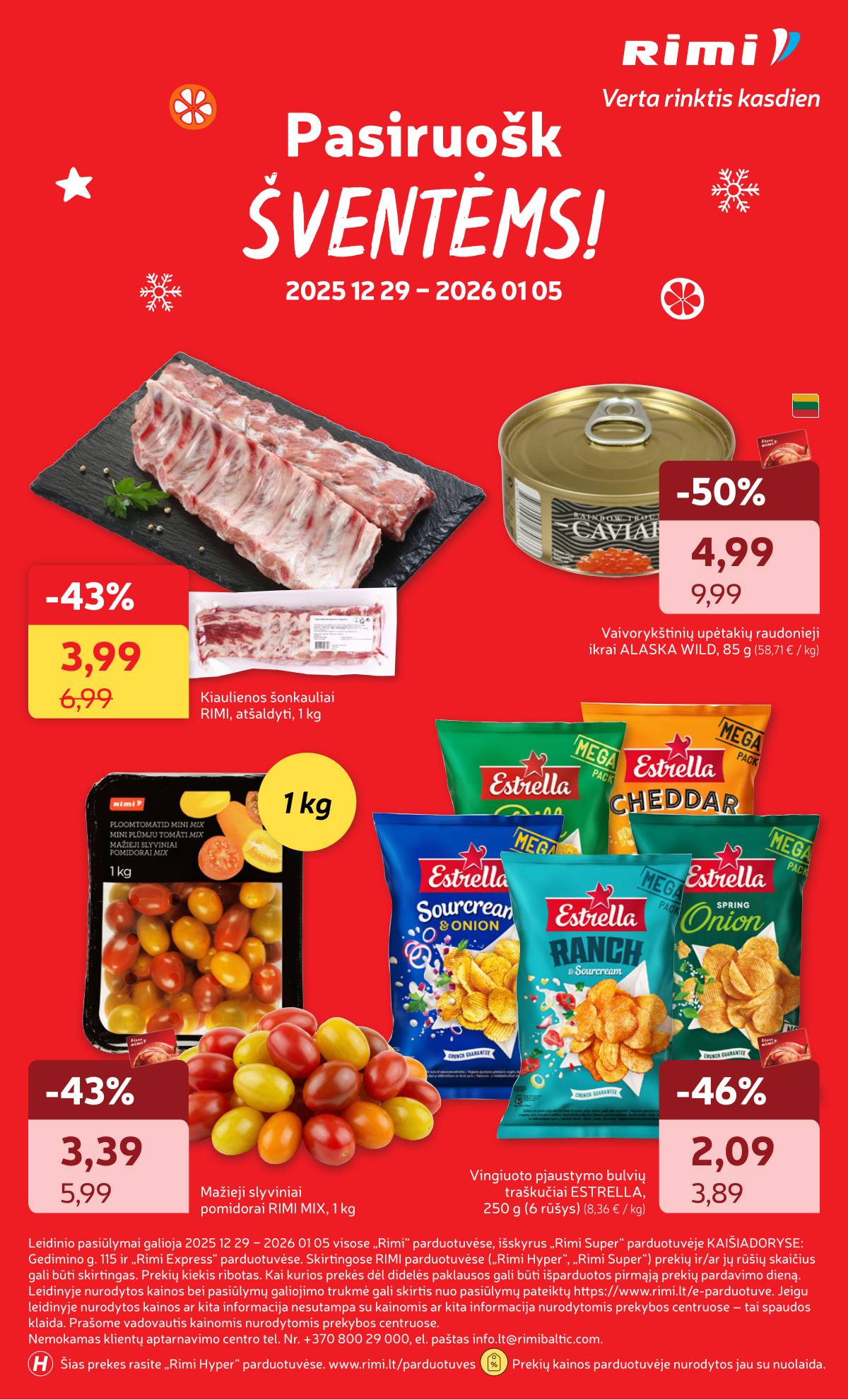 Rimi - RIMI Savaitinis akcijų leidinys Nr. 01 | 2025-12-29 - 2026-01-05 27 puslapis