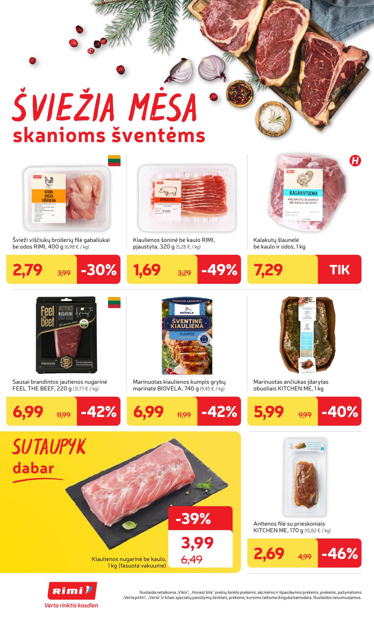 Rimi - RIMI Savaitinis akcijų leidinys Nr. 01 | 2025-12-29 - 2026-01-05 4 puslapis