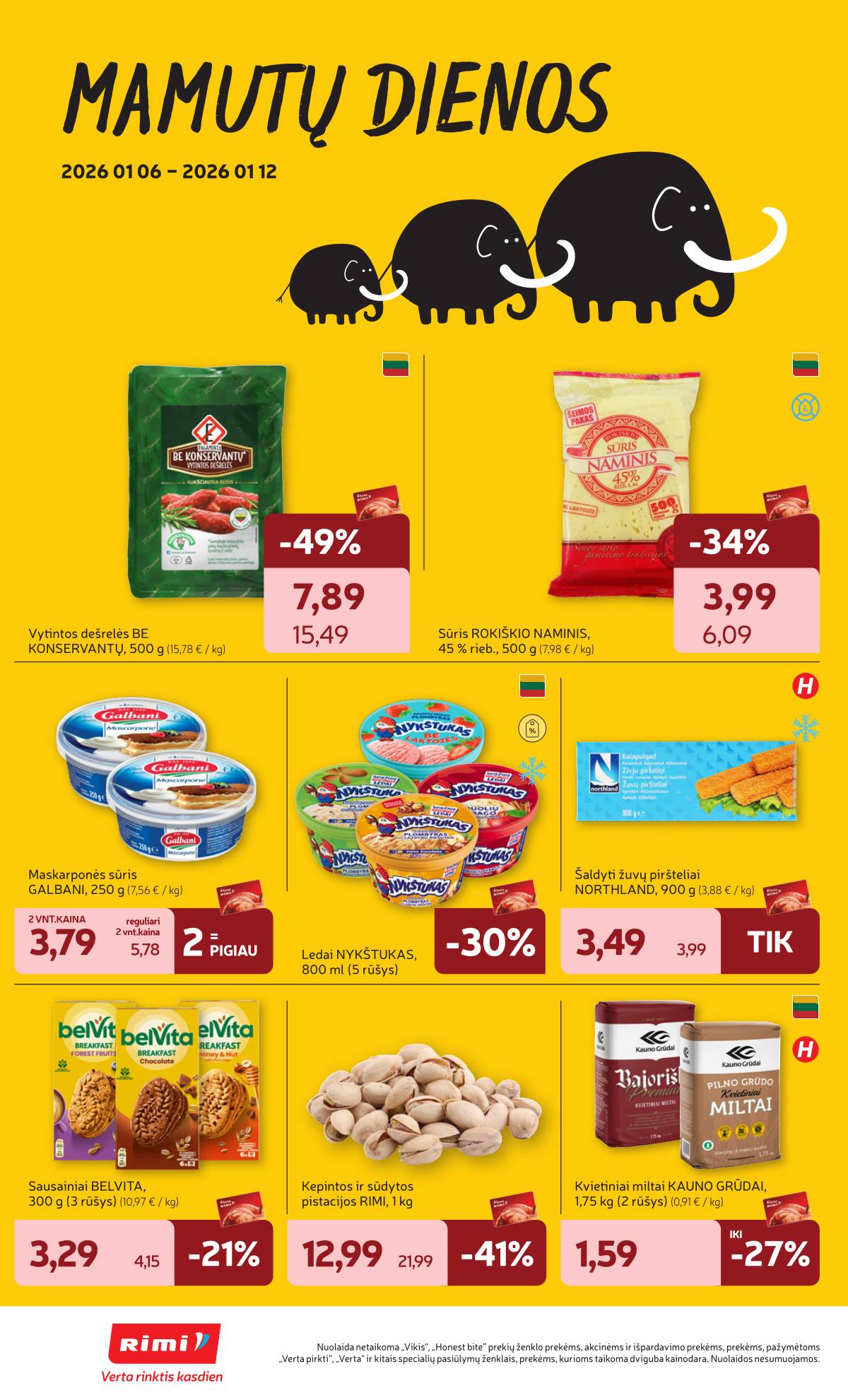 Rimi - RIMI Savaitinis akcijų leidinys Nr. 02 | 2026-01-06 - 2026-01-12 2 puslapis