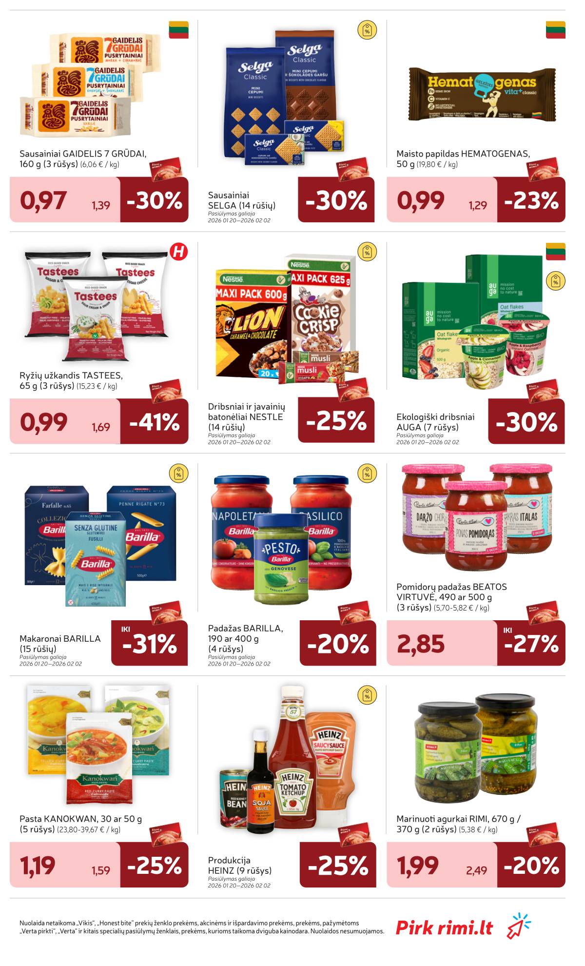 Rimi - RIMI Savaitinis akcijų leidinys Nr. 04 | 2026-01-20 - 2026-01-26 19 puslapis