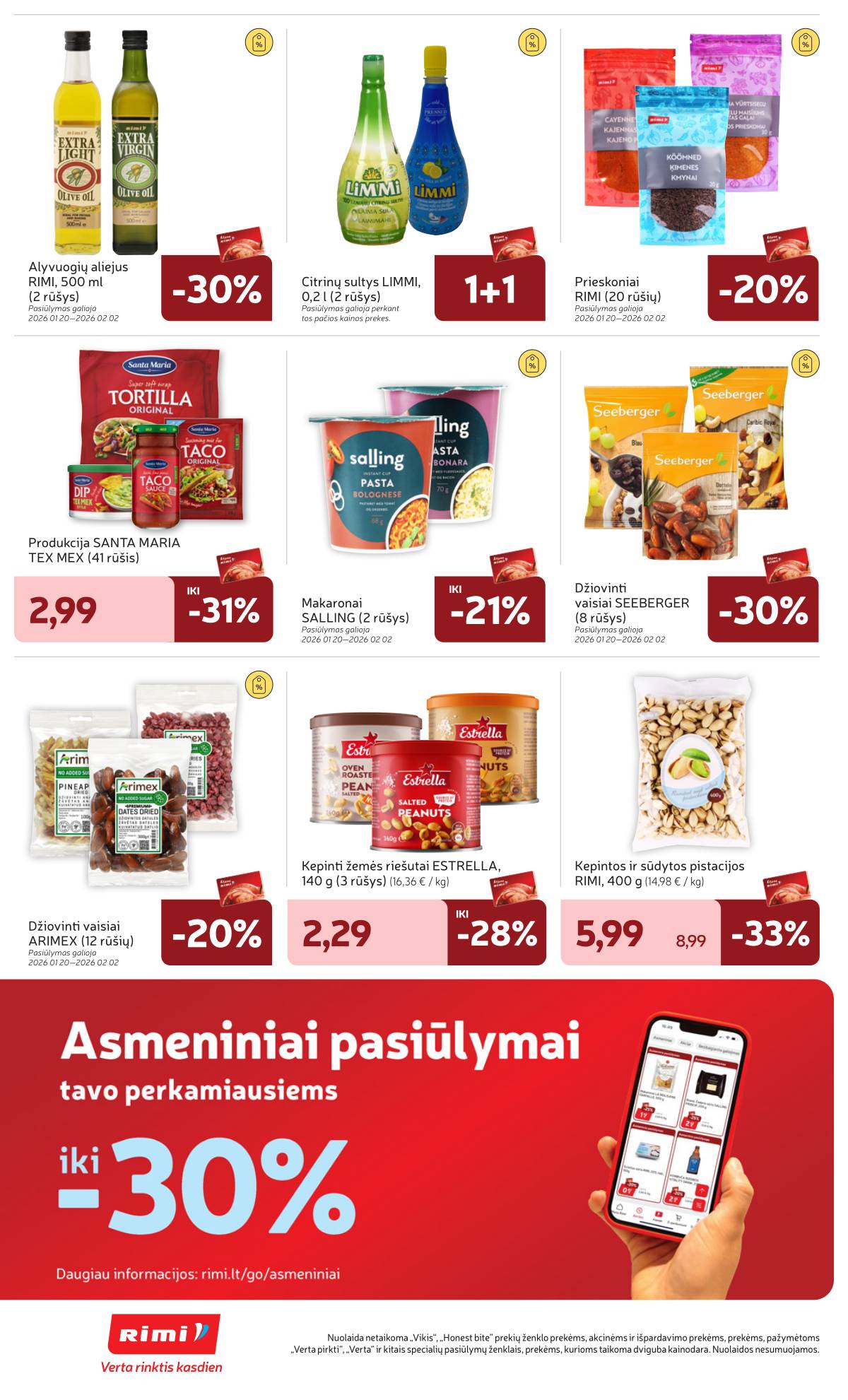 Rimi - RIMI Savaitinis akcijų leidinys Nr. 05 | 2026-01-27 - 2026-02-02 22 puslapis
