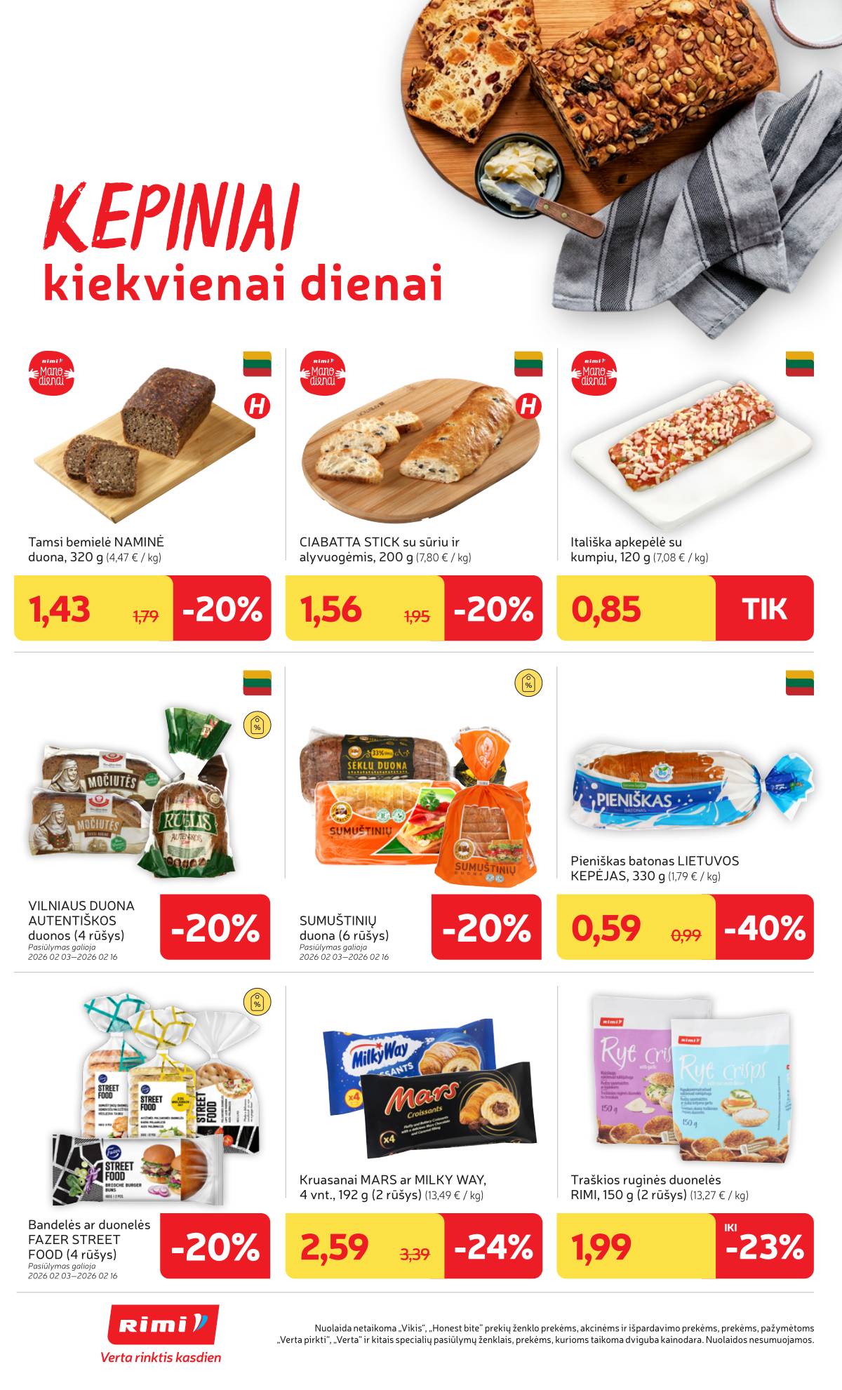 Rimi - RIMI Savaitinis akcijų leidinys Nr. 06 | 2026-02-03 - 2026-02-09 16 puslapis