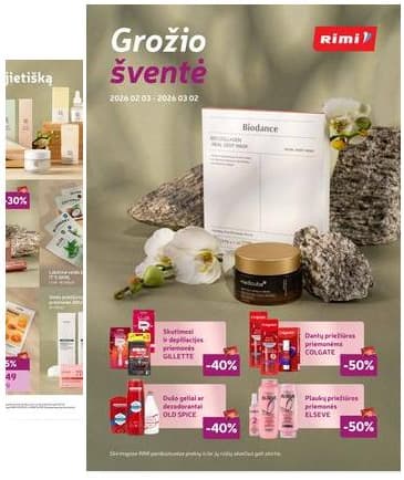 Rimi - RIMI GROŽIO šventė! akcijų leidinys 2026-02-03 – 2026-03-02