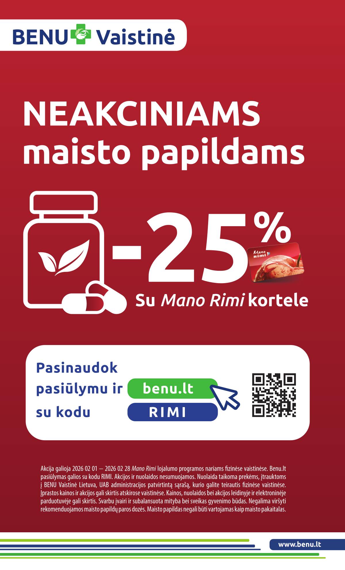Rimi - RIMI Savaitinis akcijų leidinys Nr. 07 | 2026-02-10 - 2026-02-16 32 puslapis