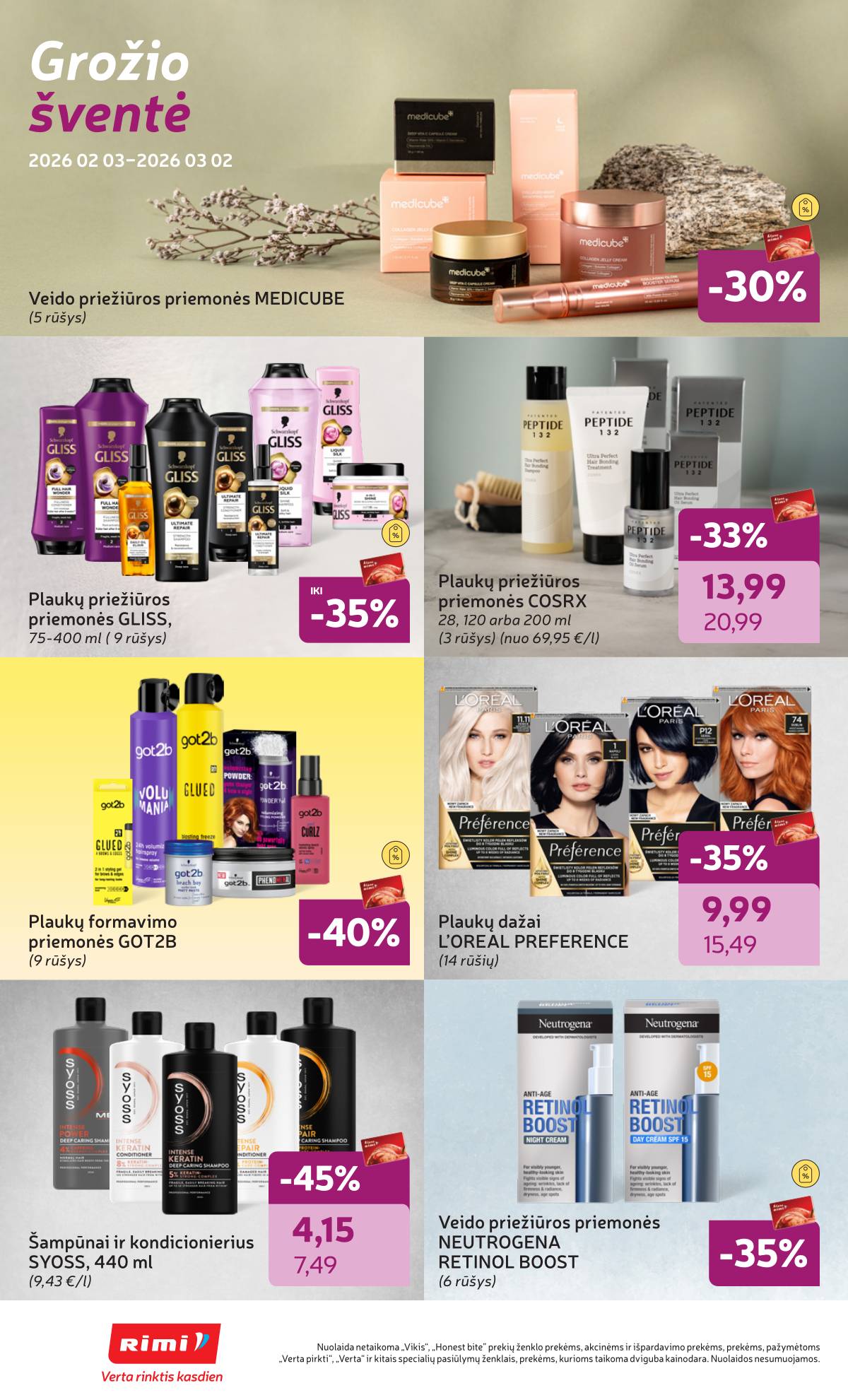 Rimi - RIMI Savaitinis akcijų leidinys Nr. 07 | 2026-02-10 - 2026-02-16 4 puslapis