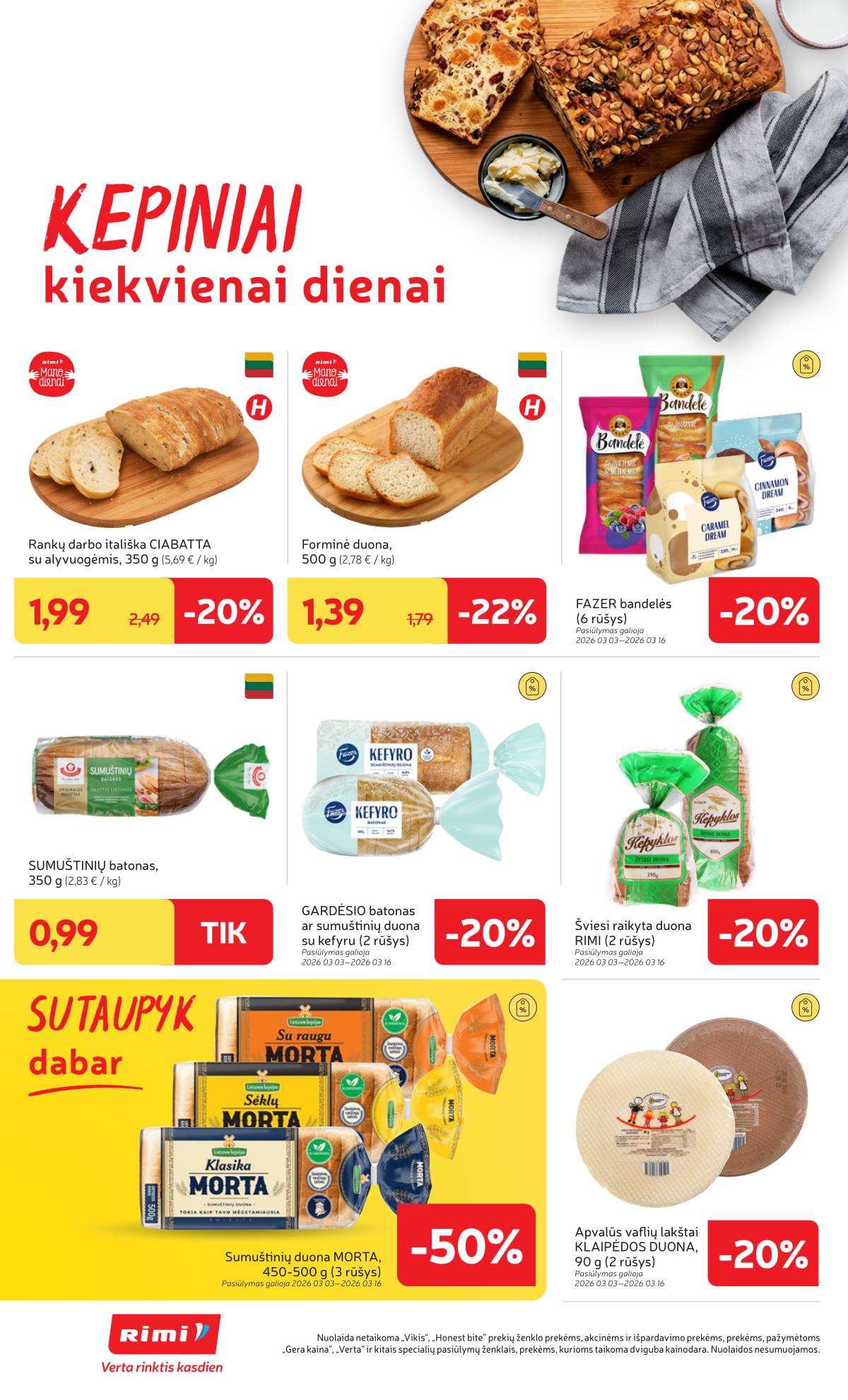 Rimi - RIMI savaitinis akcijų leidinys Nr. 10 | 2026-03-03 - 2026-03-09 20 puslapis