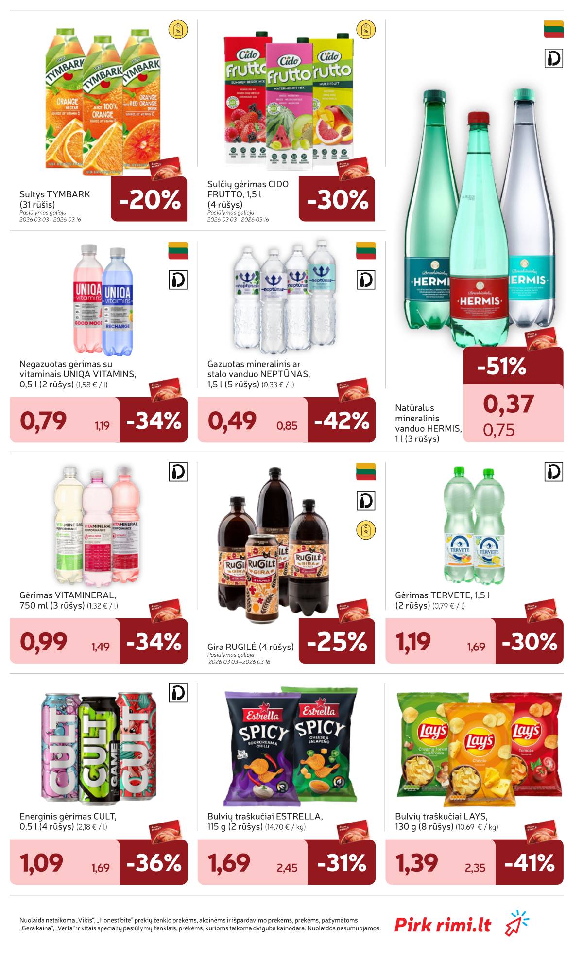 Rimi - RIMI savaitinis akcijų leidinys Nr. 10 | 2026-03-03 - 2026-03-09 33 puslapis