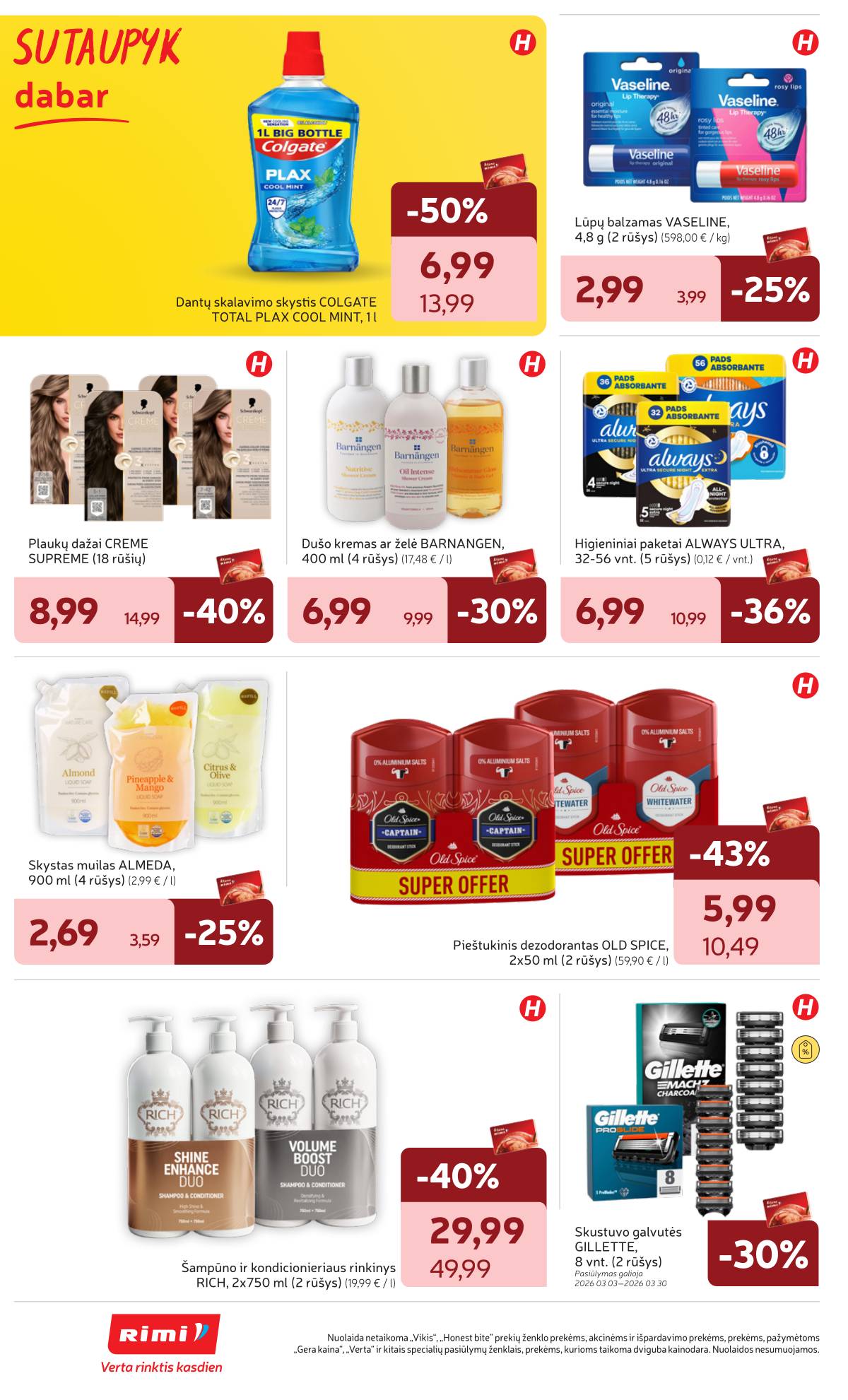Rimi - RIMI savaitinis akcijų leidinys Nr. 10 | 2026-03-03 - 2026-03-09 38 puslapis