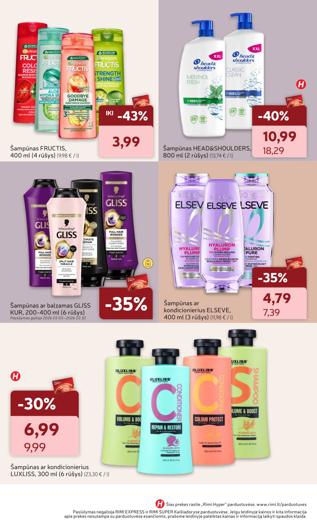 Rimi - RIMI nuolaidų leidinys "Viskas Grožiui" | 2026-03-03 - 2026-03-30 7 puslapis