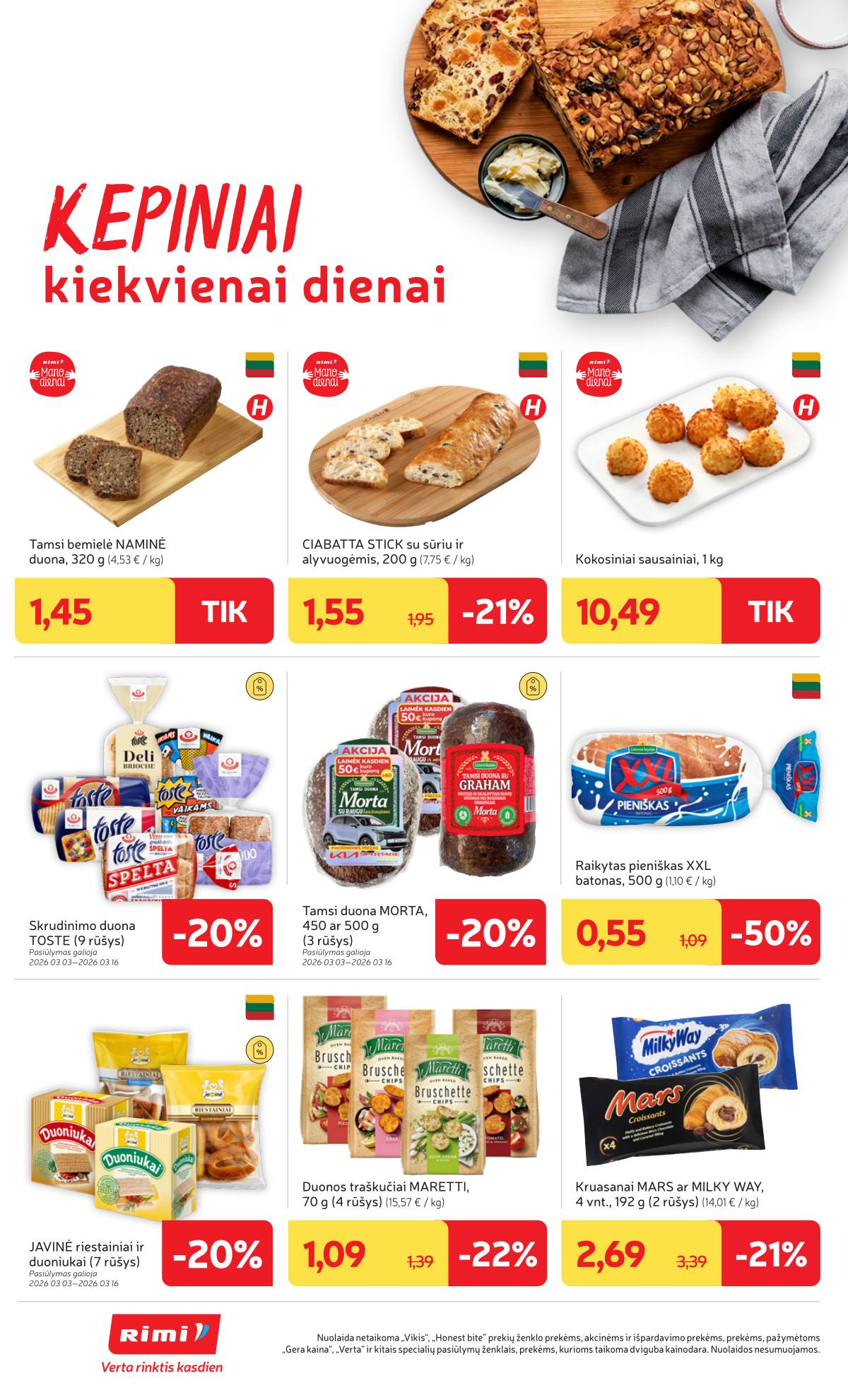 Rimi - RIMI Savaitinis akcijų leidinys Nr. 11 | 2026-03-10 - 2026-03-16 20 puslapis
