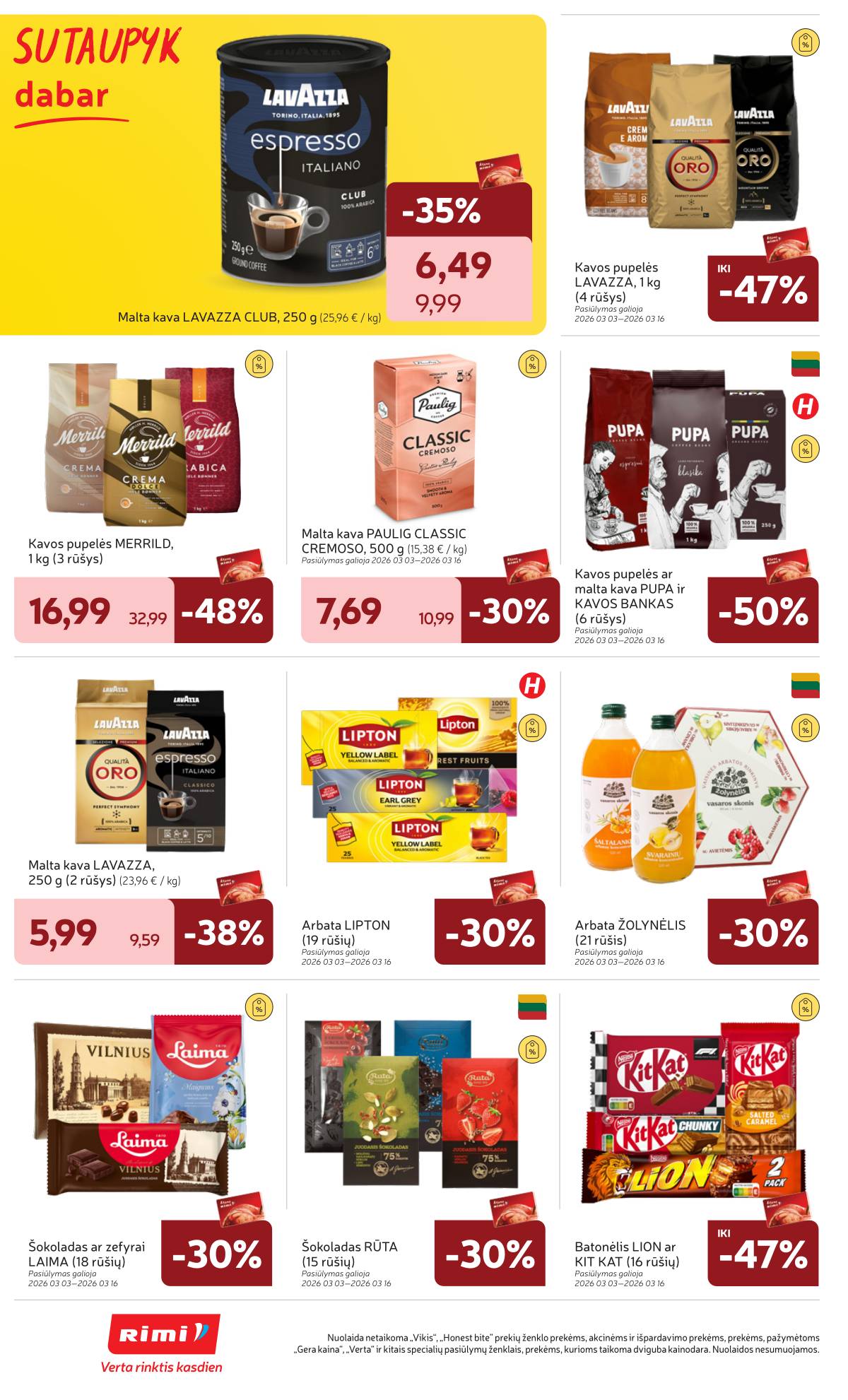 Rimi - RIMI Savaitinis akcijų leidinys Nr. 11 | 2026-03-10 - 2026-03-16 28 puslapis