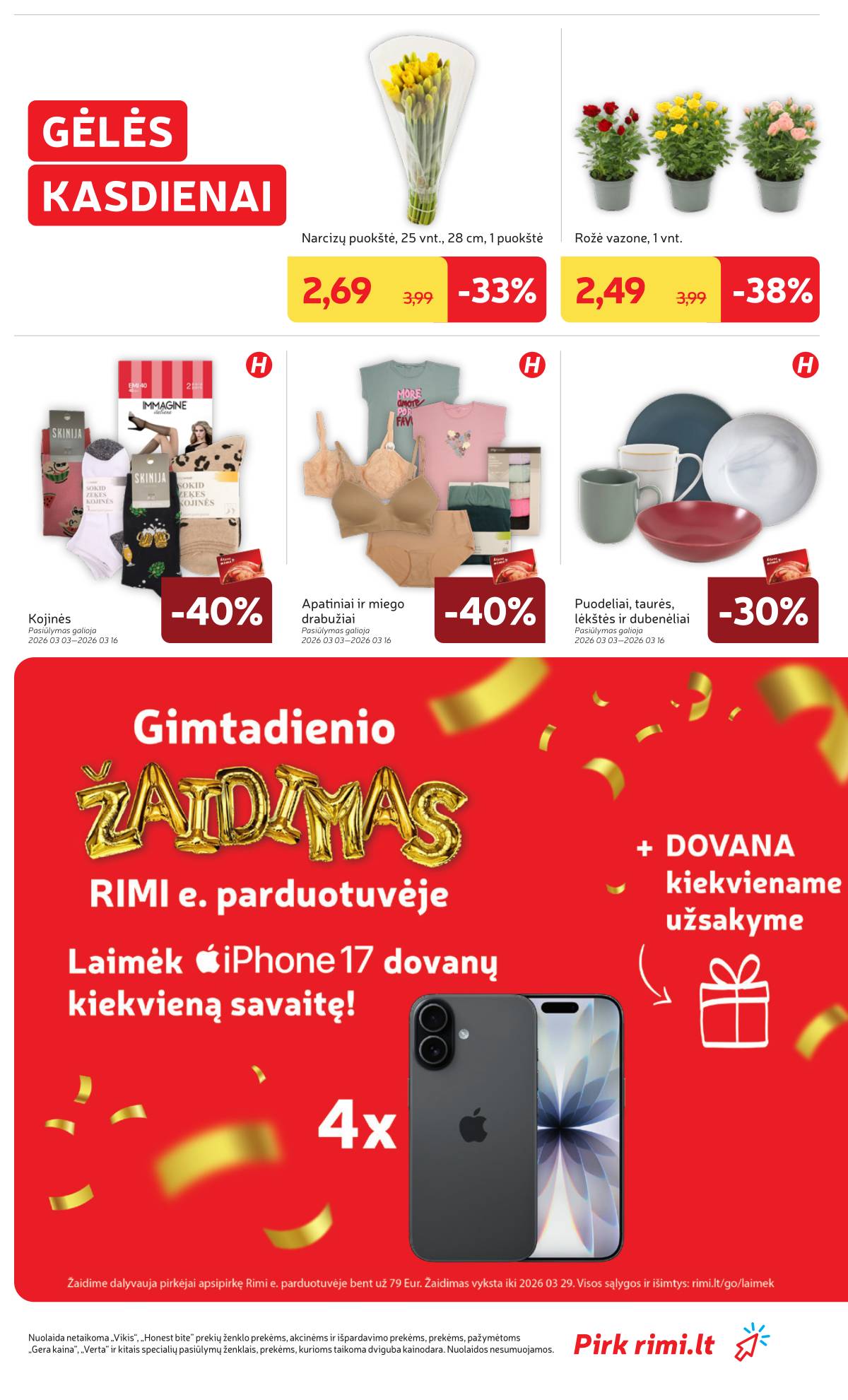 Rimi - RIMI Savaitinis akcijų leidinys Nr. 11 | 2026-03-10 - 2026-03-16 41 puslapis