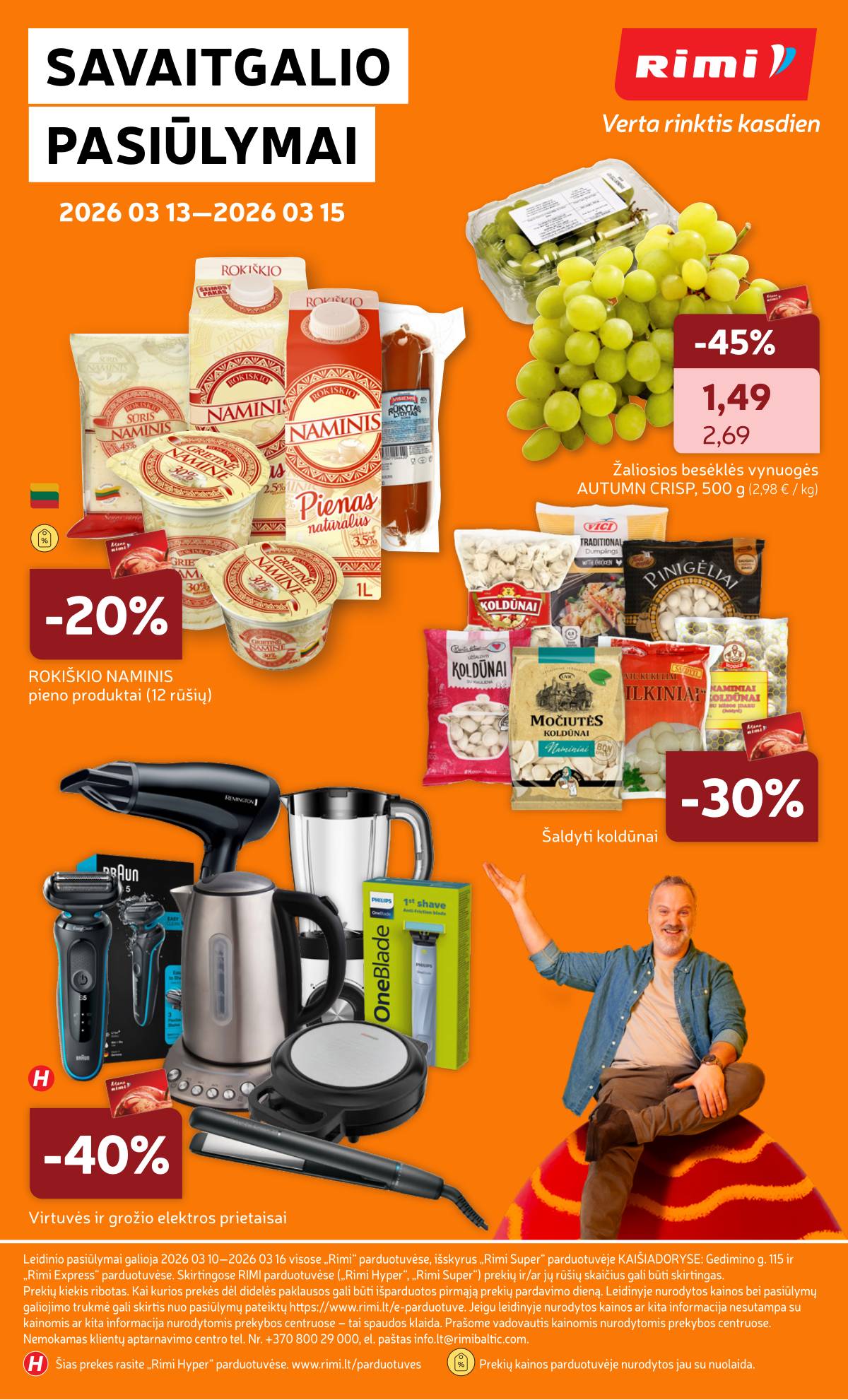 Rimi - RIMI Savaitinis akcijų leidinys Nr. 11 | 2026-03-10 - 2026-03-16 44 puslapis