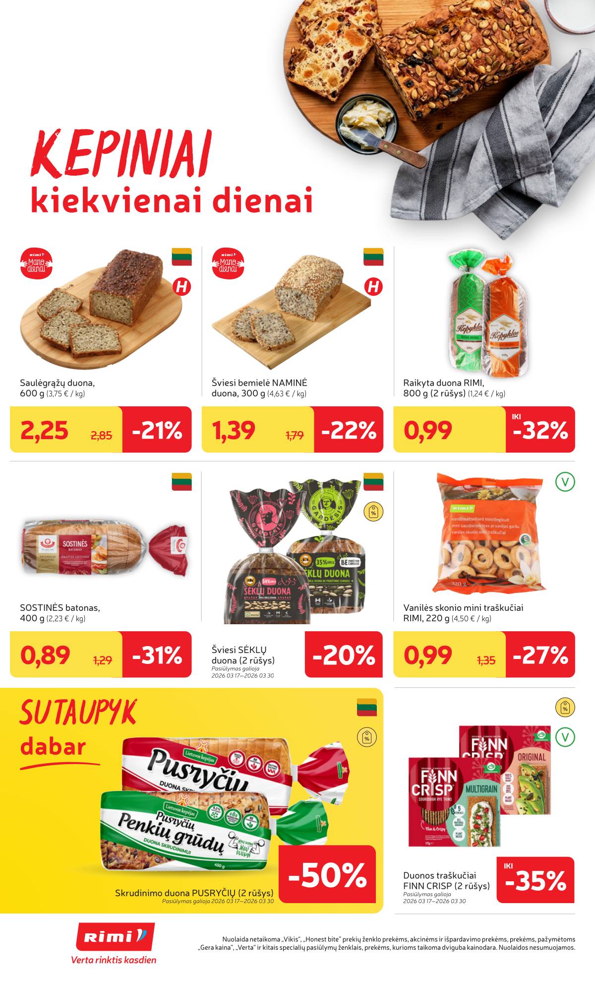 Rimi - RIMI Savaitinis akcijų leidinys Nr. 12 | 2026-03-17 - 2026-03-23 16 puslapis