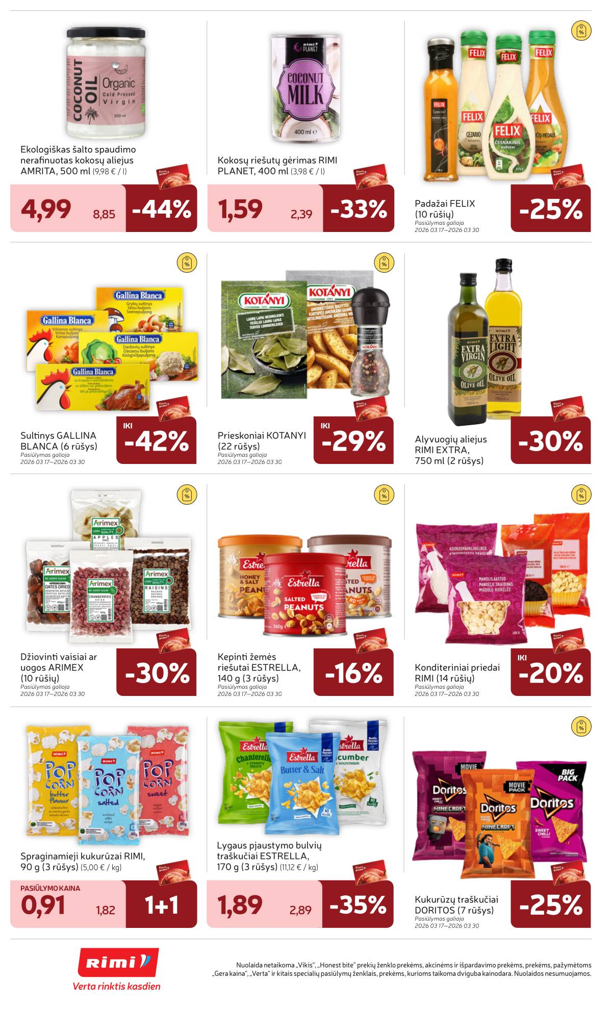 Rimi - RIMI Savaitinis akcijų leidinys Nr. 12 | 2026-03-17 - 2026-03-23 30 puslapis
