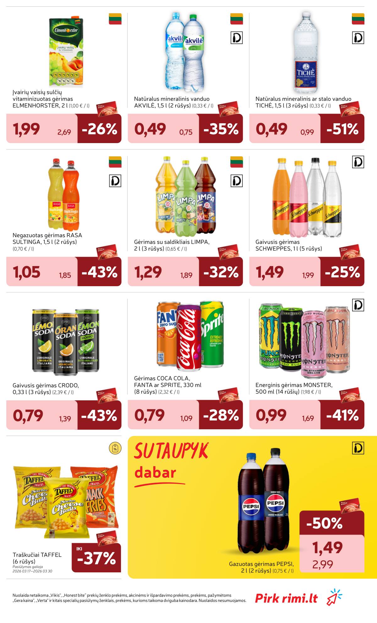 Rimi - RIMI Savaitinis akcijų leidinys Nr. 12 | 2026-03-17 - 2026-03-23 31 puslapis