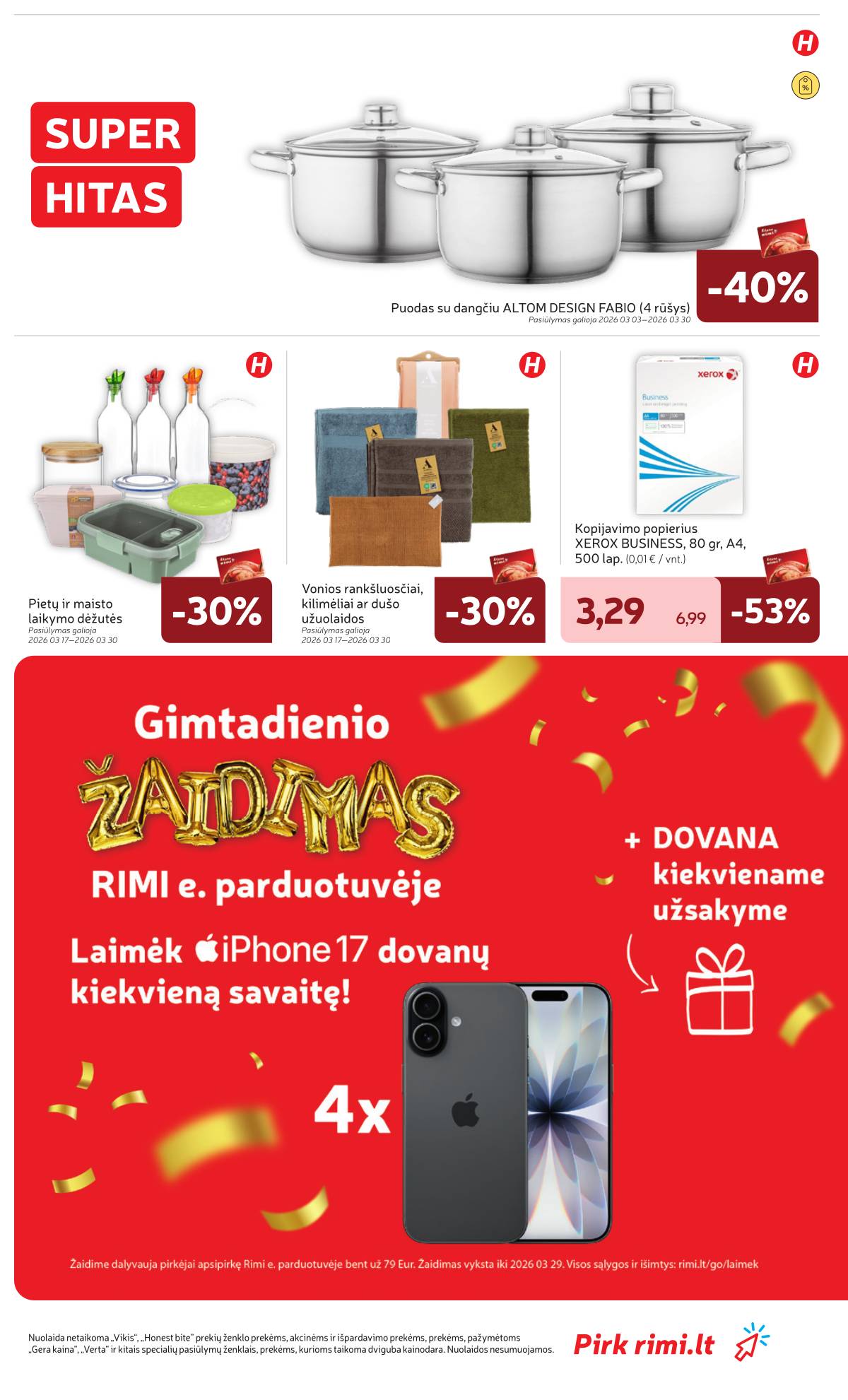 Rimi - RIMI Savaitinis akcijų leidinys Nr. 12 | 2026-03-17 - 2026-03-23 37 puslapis