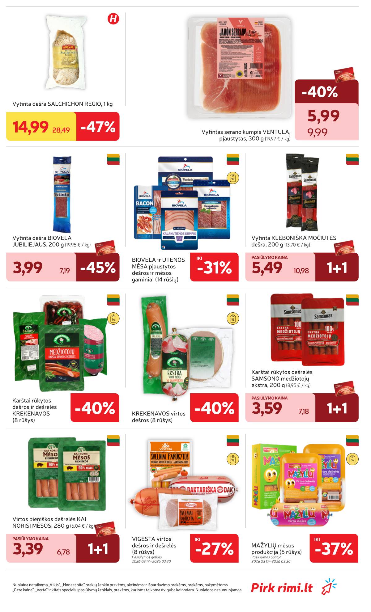 Rimi - RIMI Savaitinis akcijų leidinys Nr. 13 | 2026-03-24 - 2026-03-30 15 puslapis