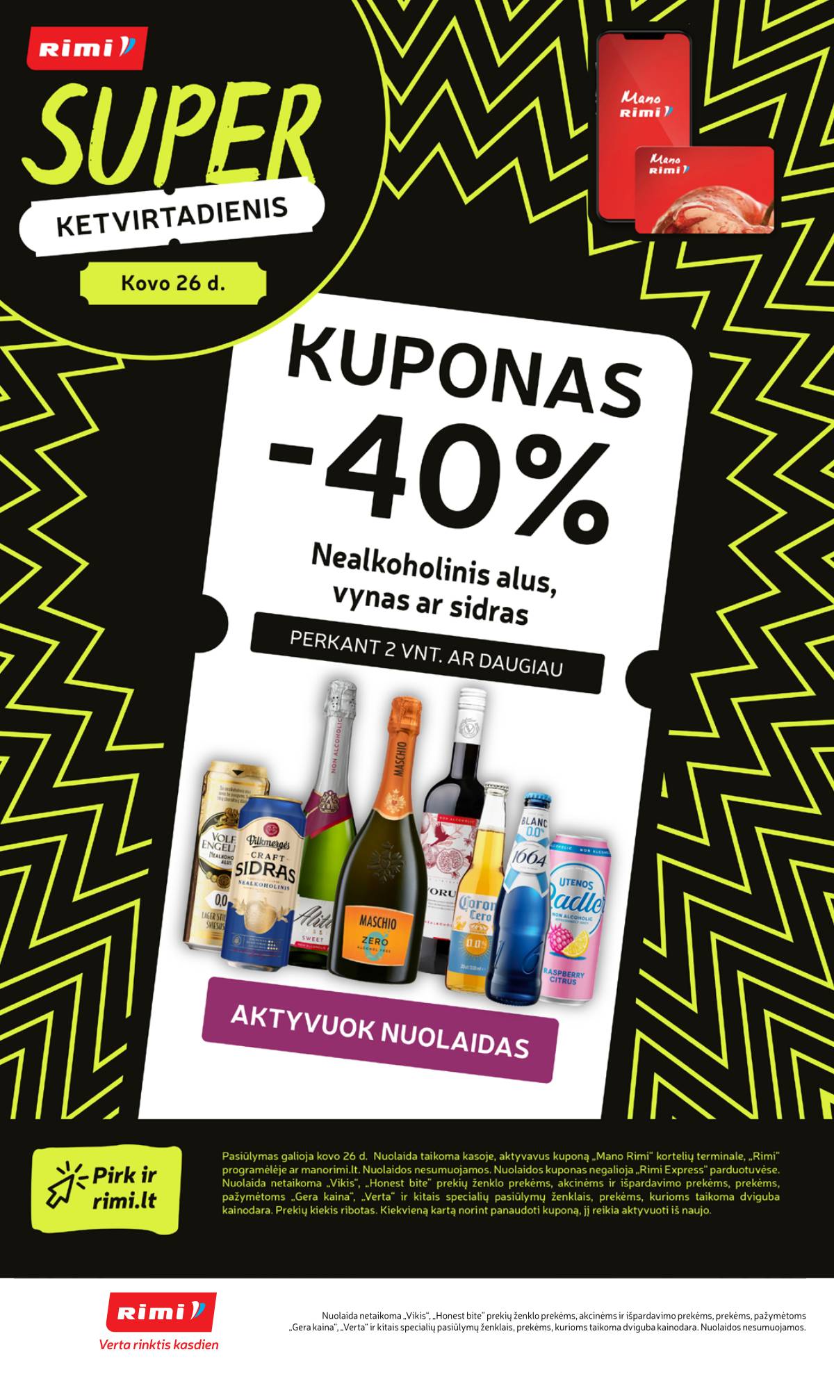 Rimi - RIMI Savaitinis akcijų leidinys Nr. 13 | 2026-03-24 - 2026-03-30 20 puslapis