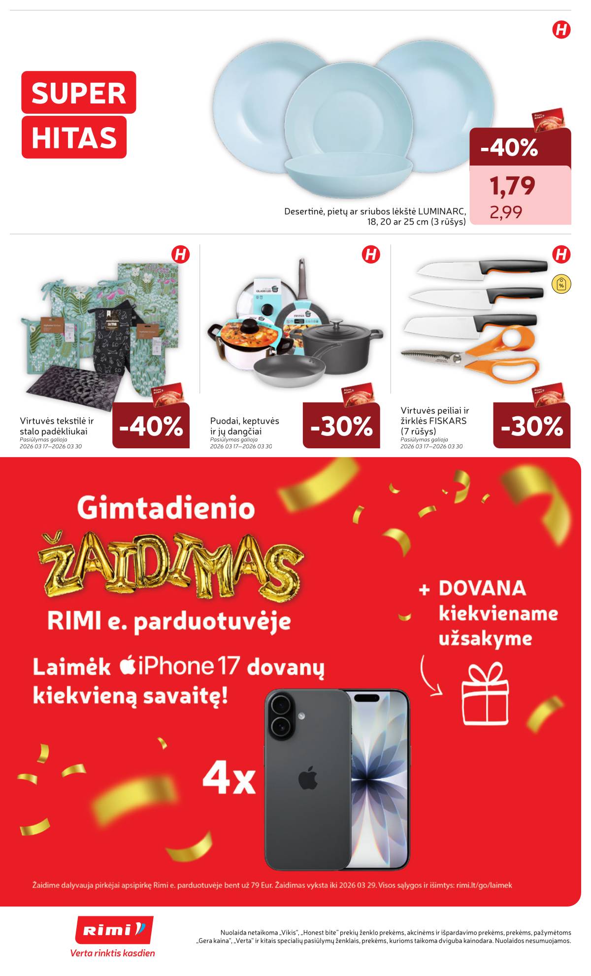 Rimi - RIMI Savaitinis akcijų leidinys Nr. 13 | 2026-03-24 - 2026-03-30 36 puslapis
