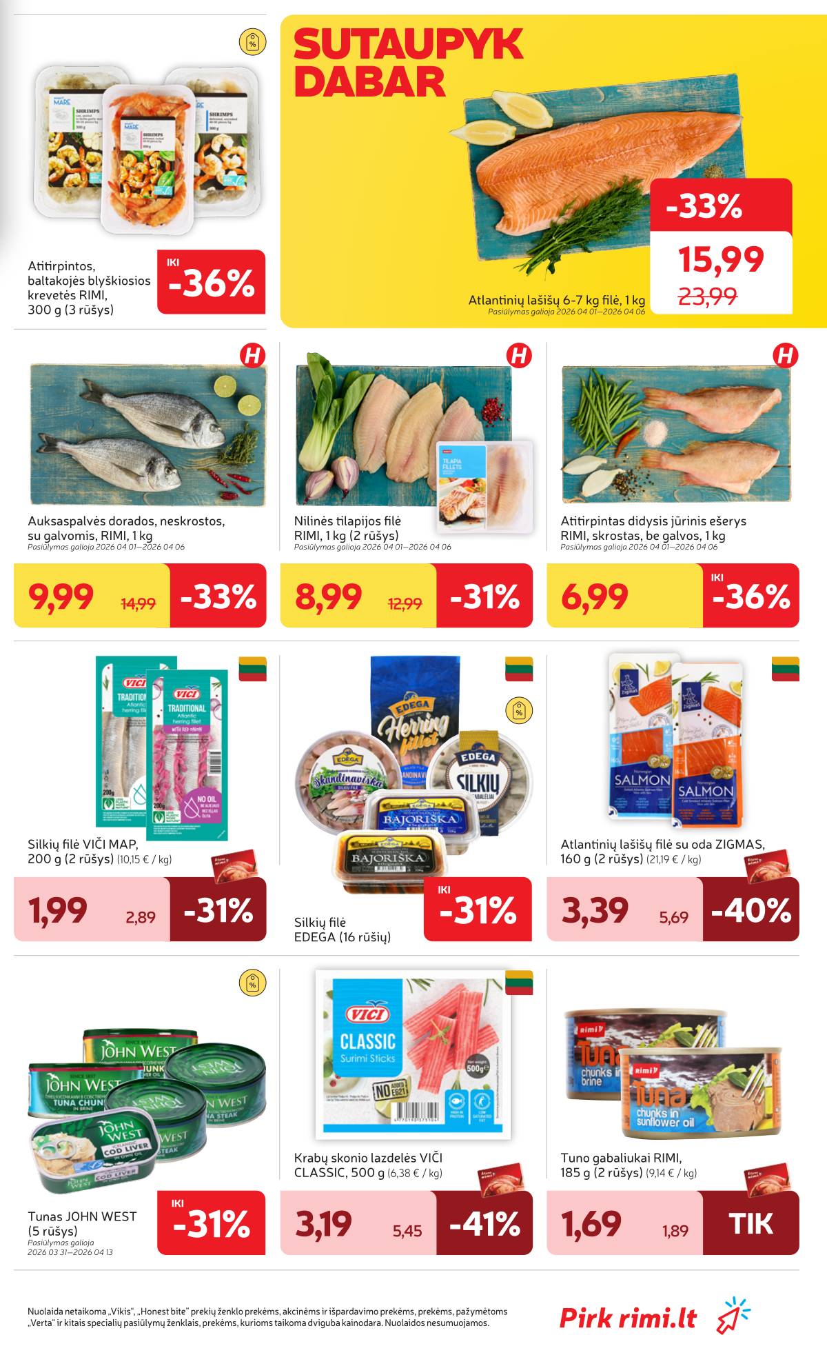 Rimi - RIMI Savaitinis akcijų leidinys Nr. 14 | 2026-03-31 - 2026-04-06 13 puslapis