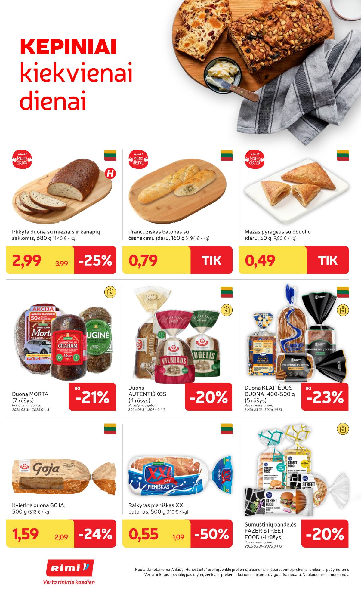 Rimi - RIMI Savaitinis akcijų leidinys Nr. 14 | 2026-03-31 - 2026-04-06 16 puslapis