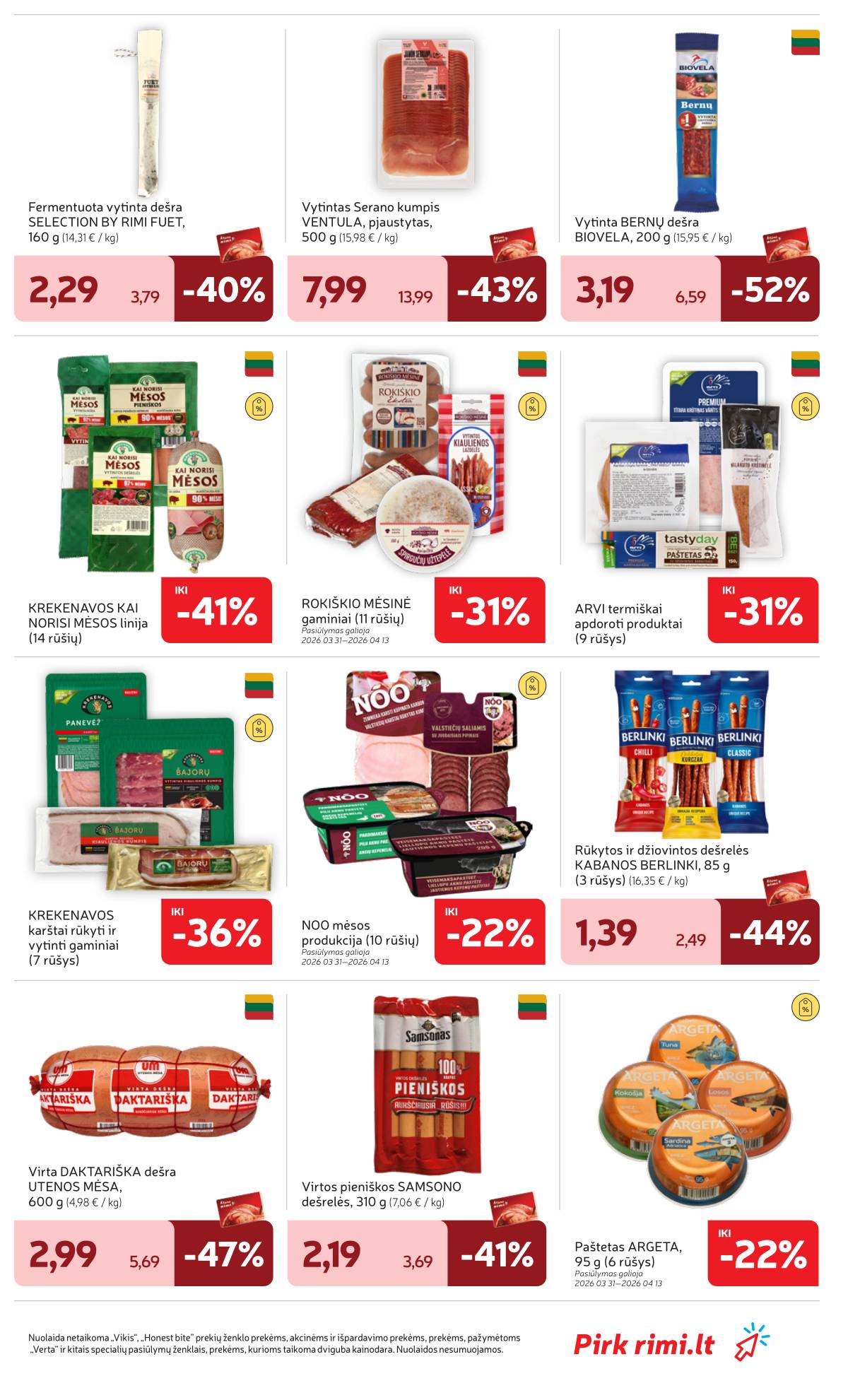 Rimi - RIMI Savaitinis akcijų leidinys Nr. 14 | 2026-03-31 - 2026-04-06 21 puslapis