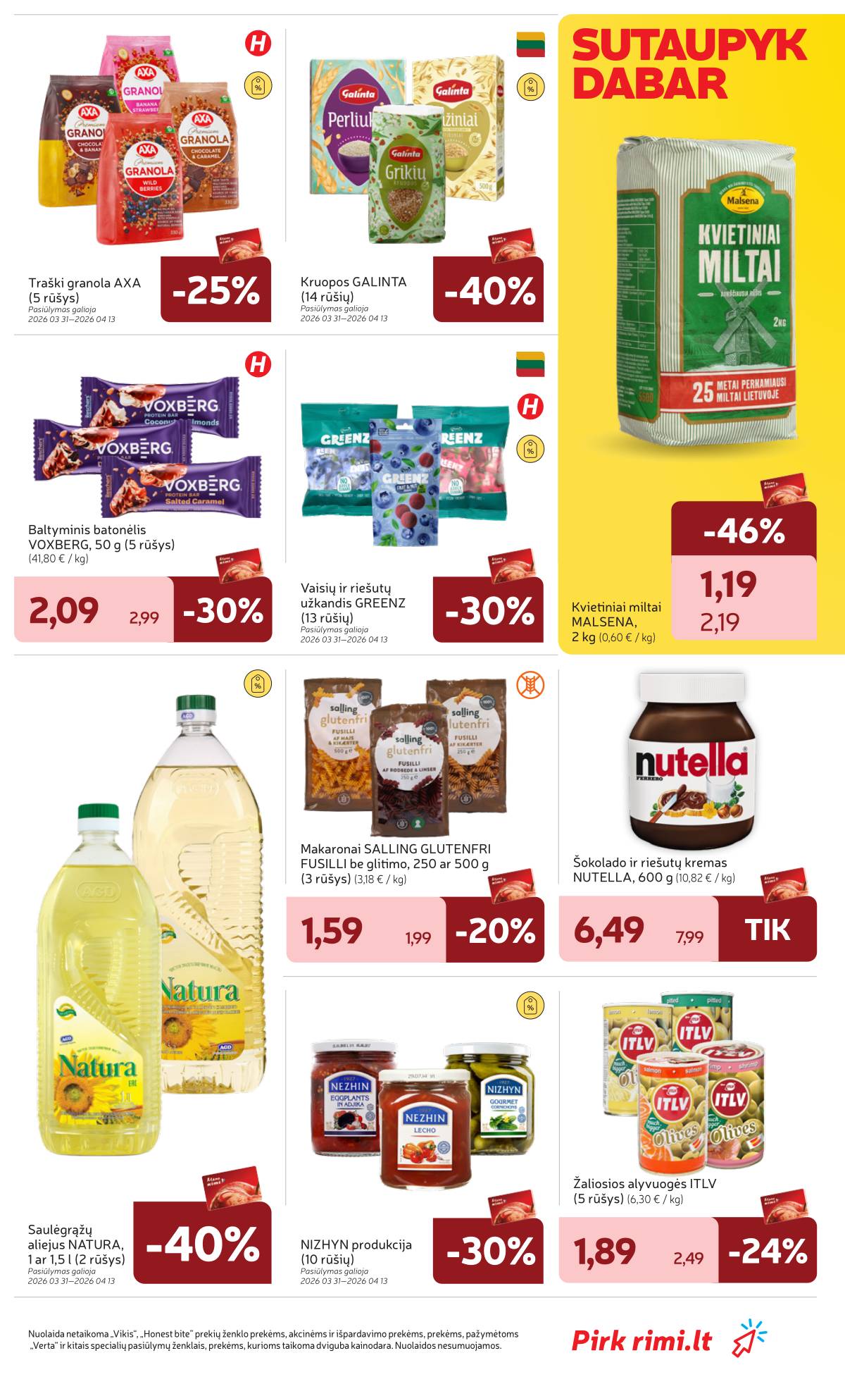 Rimi - RIMI Savaitinis akcijų leidinys Nr. 14 | 2026-03-31 - 2026-04-06 29 puslapis