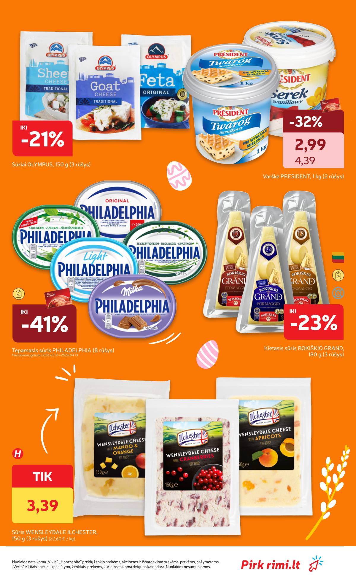 Rimi - RIMI Savaitinis akcijų leidinys Nr. 14 | 2026-03-31 - 2026-04-06 3 puslapis