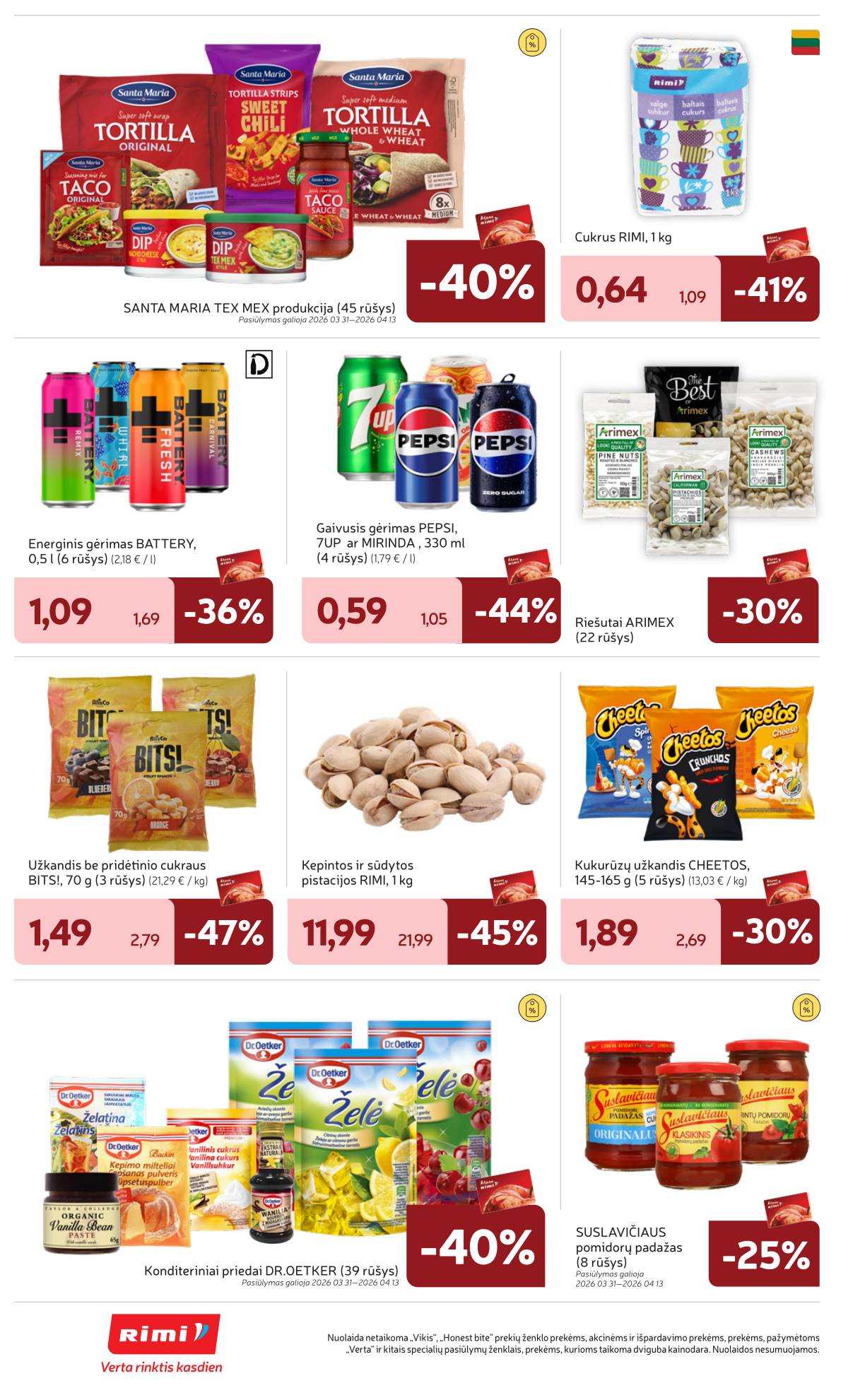 Rimi - RIMI Savaitinis akcijų leidinys Nr. 14 | 2026-03-31 - 2026-04-06 32 puslapis