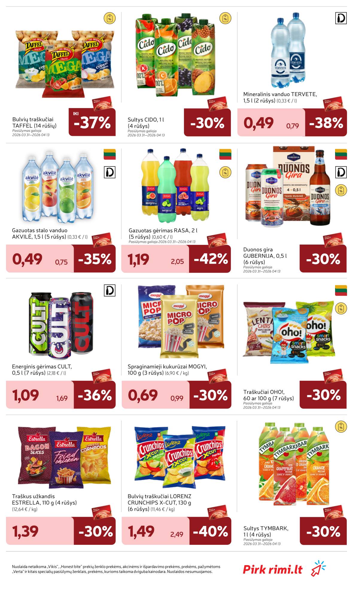 Rimi - RIMI Savaitinis akcijų leidinys Nr. 14 | 2026-03-31 - 2026-04-06 33 puslapis