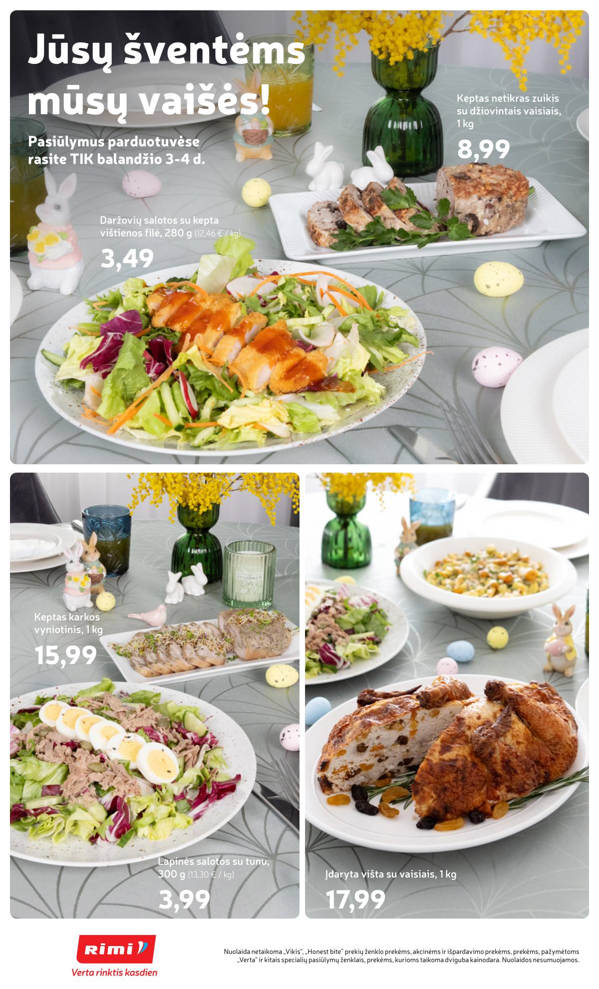 Rimi - RIMI Savaitinis akcijų leidinys Nr. 14 | 2026-03-31 - 2026-04-06 4 puslapis