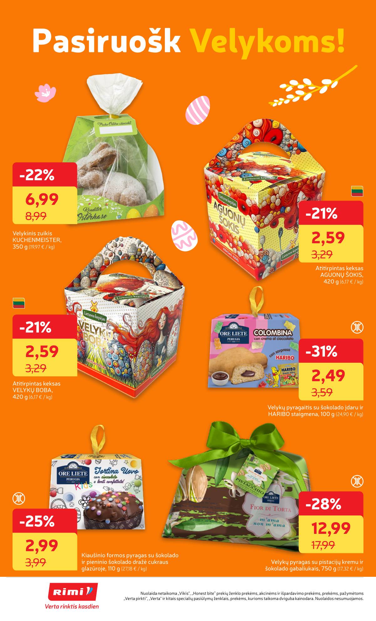 Rimi - RIMI Savaitinis akcijų leidinys Nr. 14 | 2026-03-31 - 2026-04-06 8 puslapis