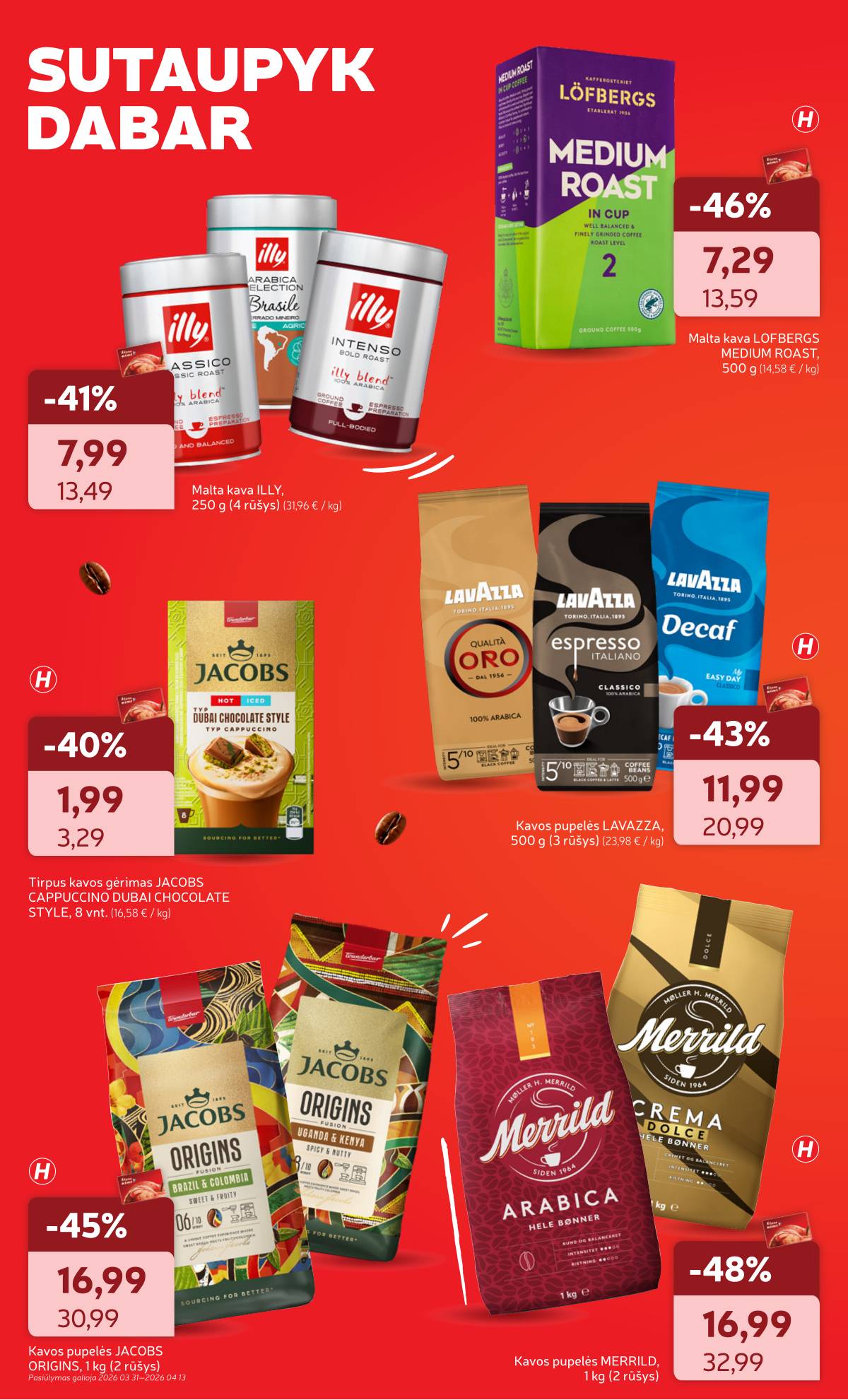 Rimi - RIMI nuolaidų katalogas "KAVOS dienos" 2026-03-31 - 2026-04-13 2 puslapis