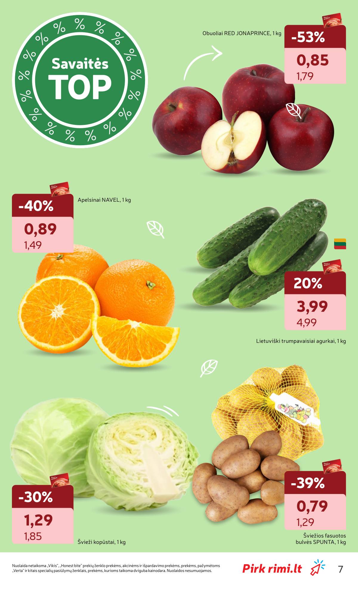 Rimi - RIMI Savaitinis akcijų leidinys Nr. 15 | 2026-04-07 - 2026-04-13 7 puslapis