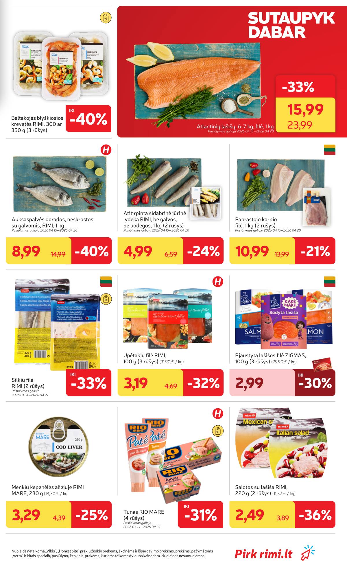 Rimi - RIMI Savaitinis akcijų leidinys Nr. 16 | 2026-04-14 - 2026-04-20 15 puslapis