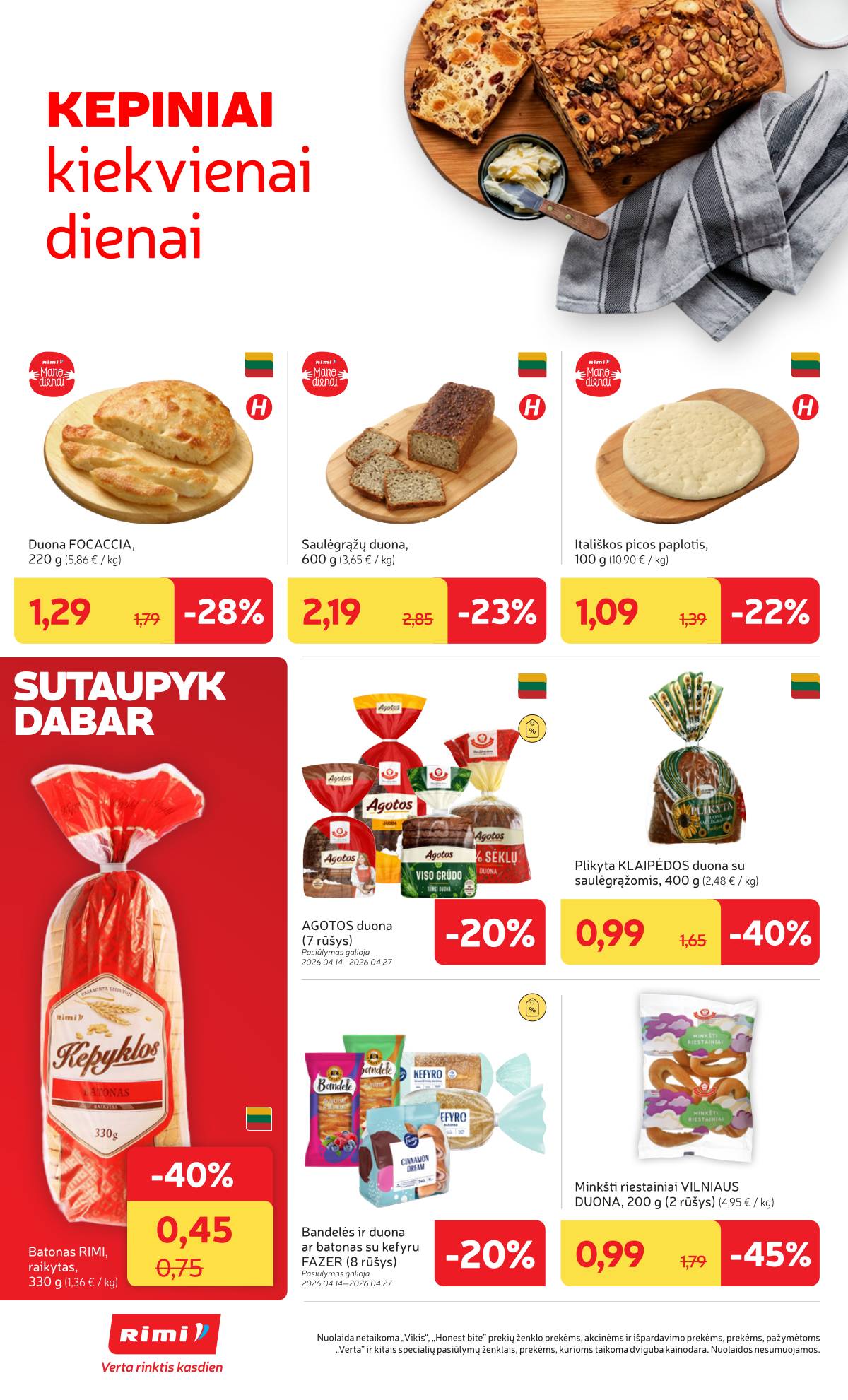 Rimi - RIMI Savaitinis akcijų leidinys Nr. 16 | 2026-04-14 - 2026-04-20 18 puslapis