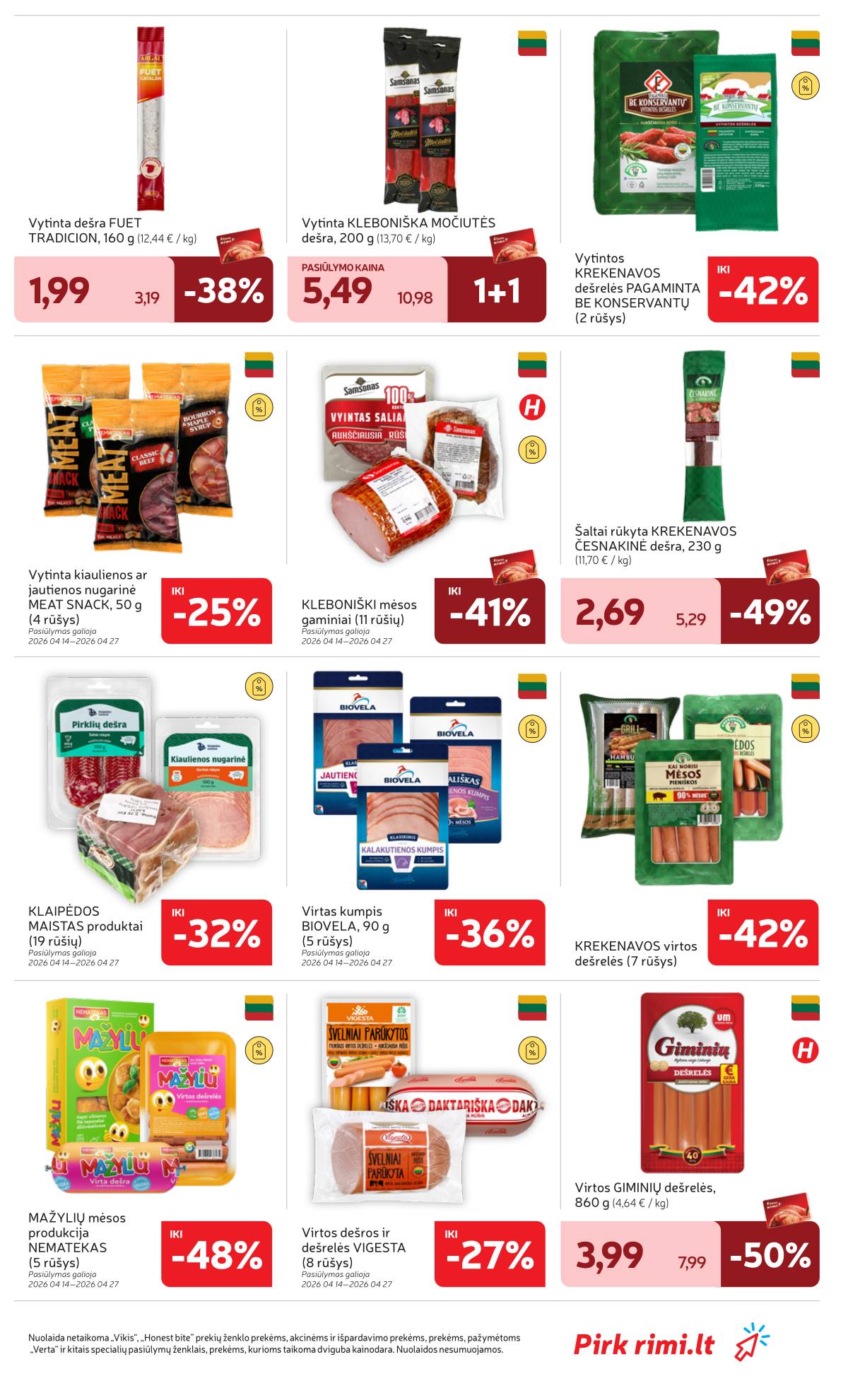 Rimi - RIMI Savaitinis akcijų leidinys Nr. 16 | 2026-04-14 - 2026-04-20 19 puslapis